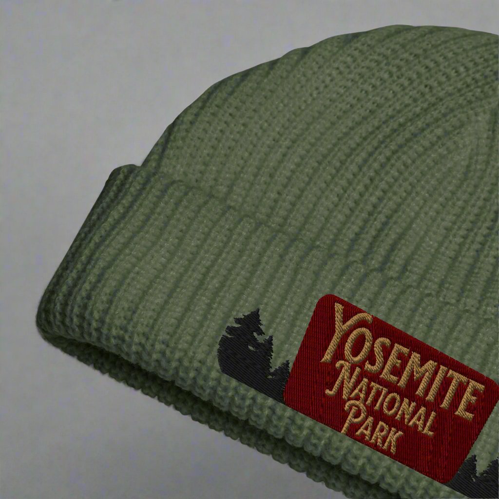 Yosemite National Park Embroidered Beanie