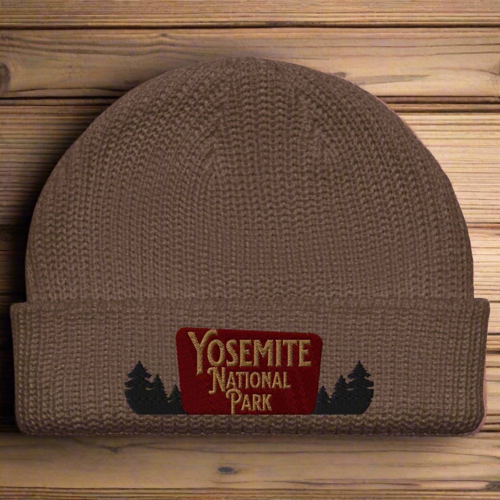 Yosemite National Park Embroidered Beanie