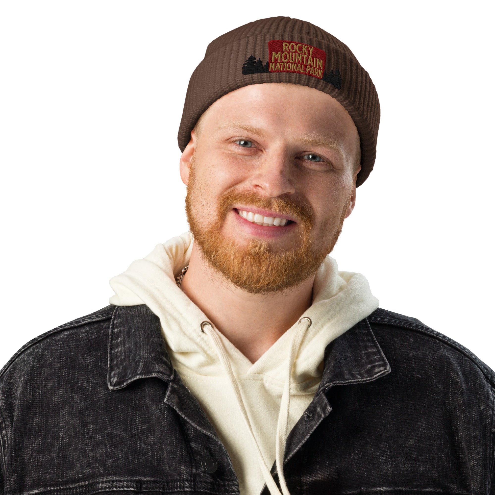 Rocky Mountain National Park Sign Embroidered Beanie