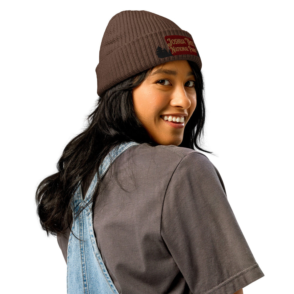 Joshua Tree National Park Sign Embroidered Beanie