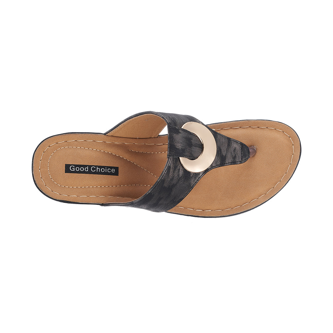 Women's Genelle Black Wedge Sandals