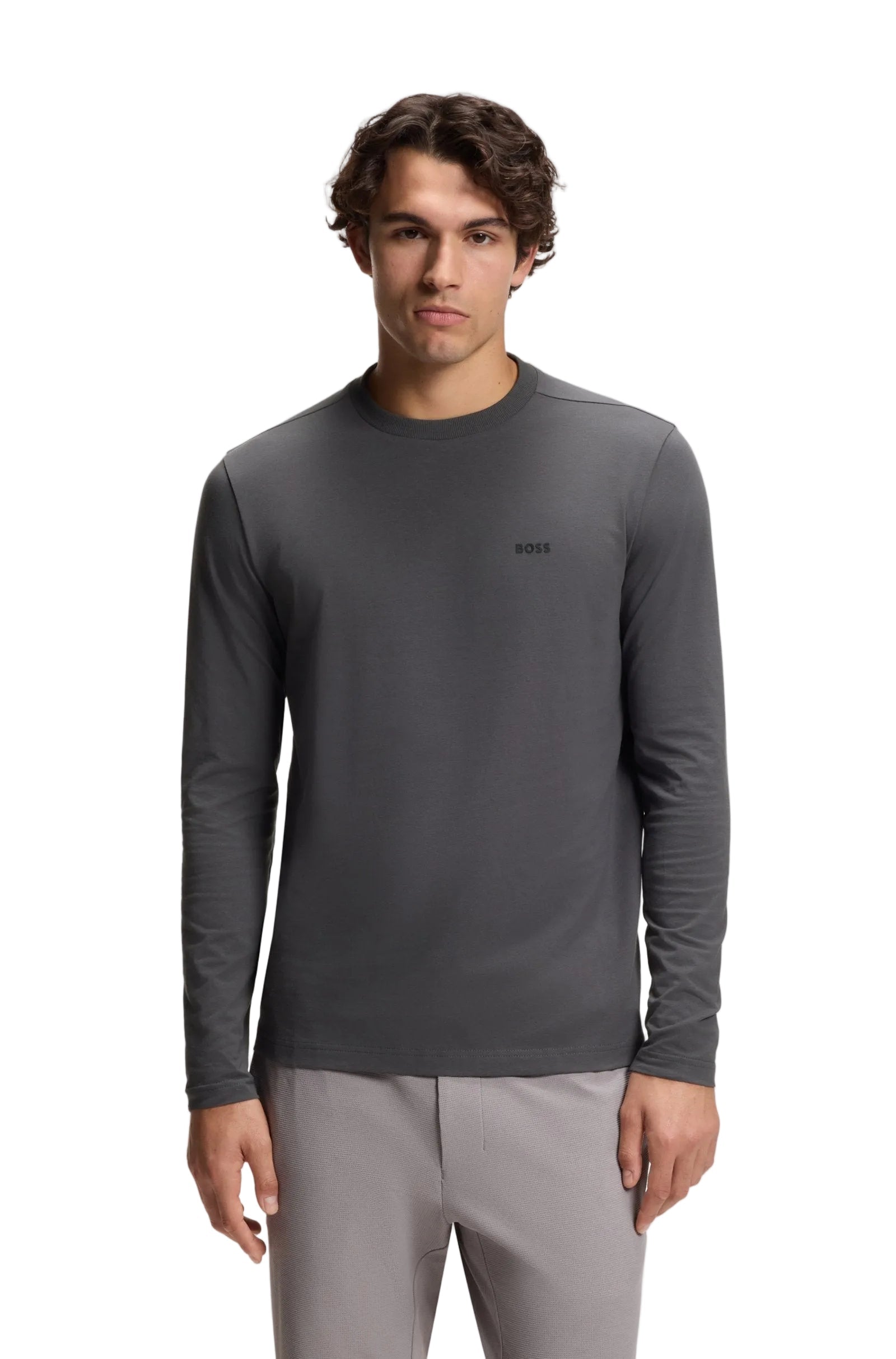 Boss Green Long Tee - Grey