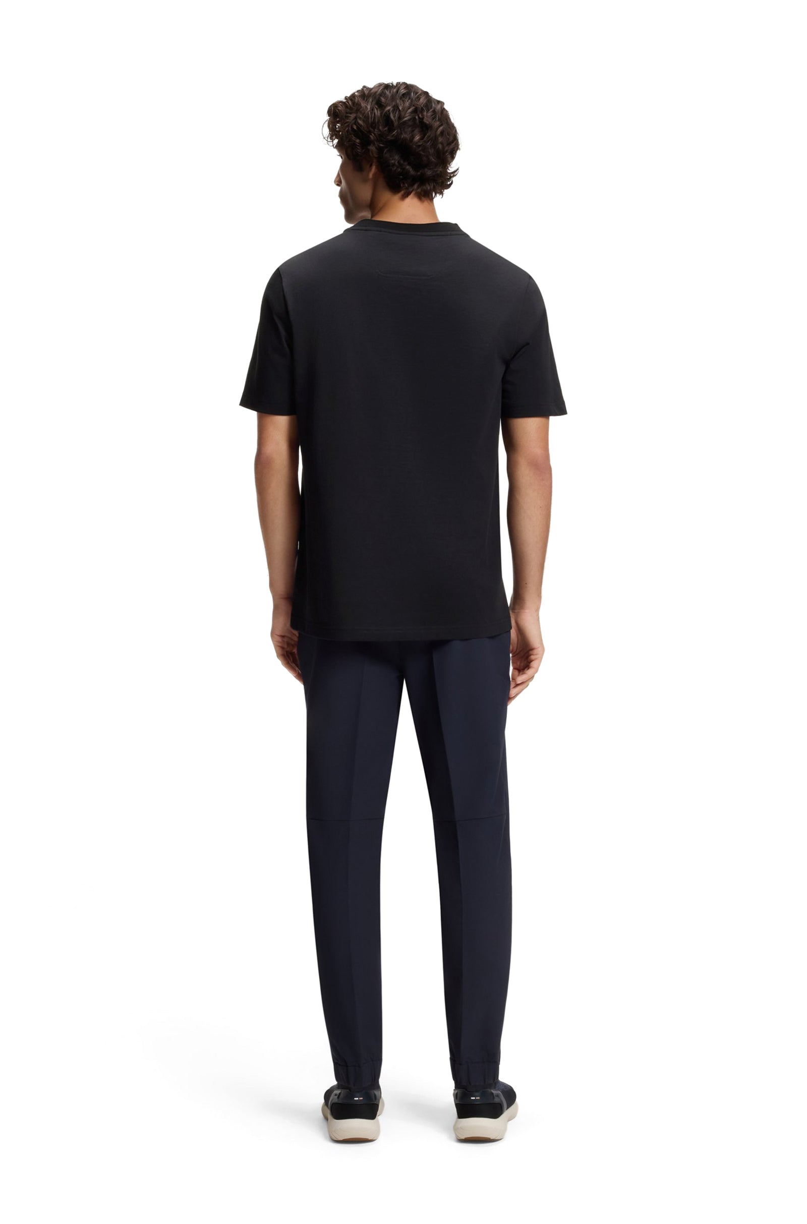 Boss Green Logo Crewneck Tee - Black
