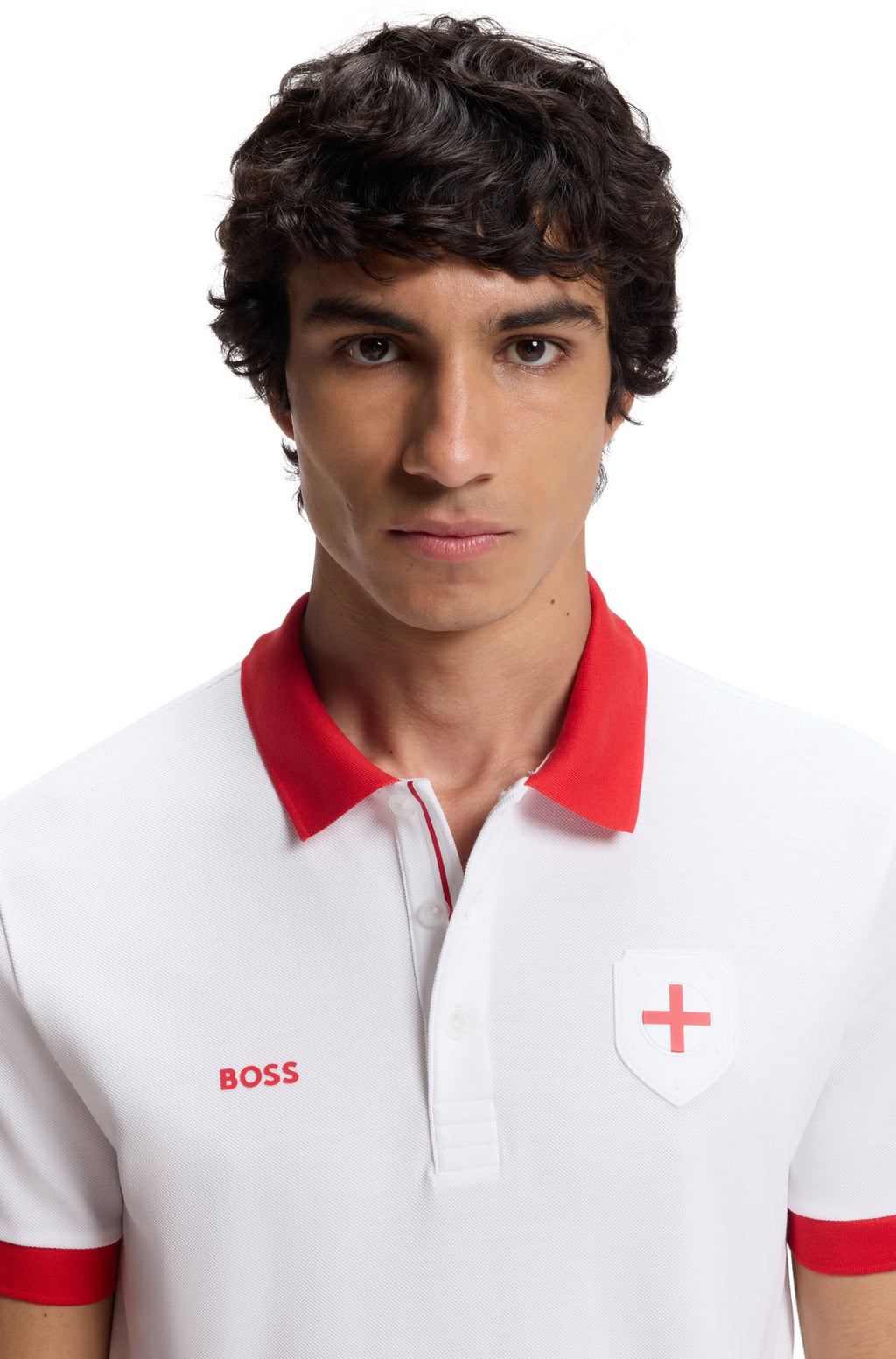 Boss Green England Polo - White