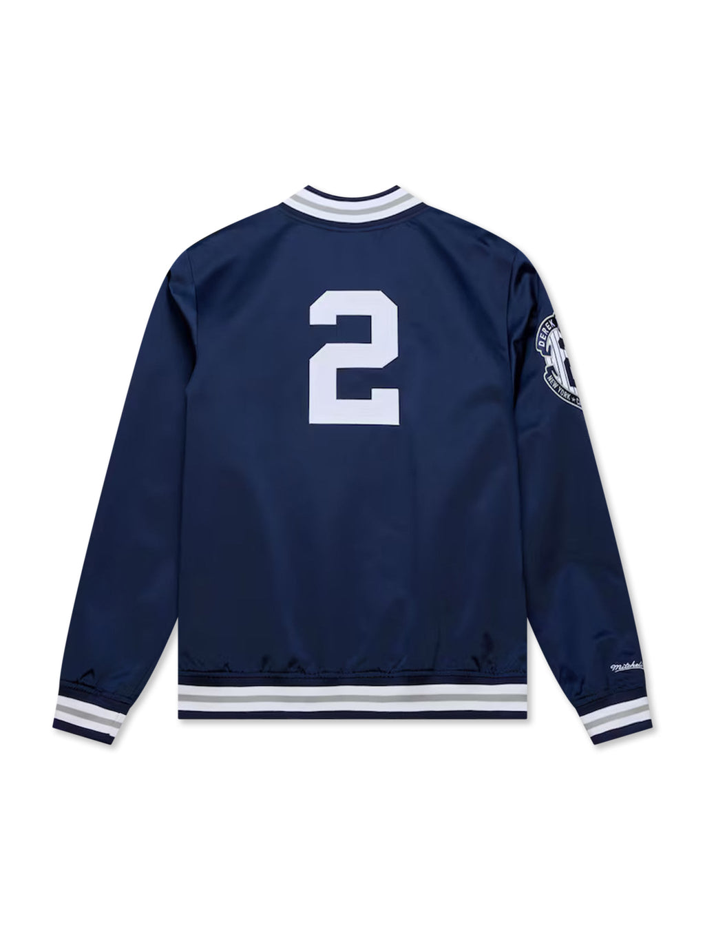 Mitchell & Ness Court Yankees Derek Jeter Satin Jacket - Navy