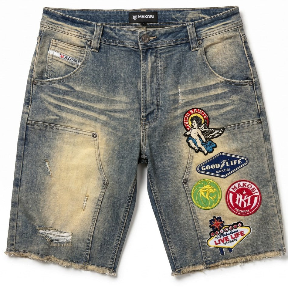 M941 Mondo Patch Denim Shorts - Dirt (NOT SOLD SEPARATELY - Add M441 Mondo to your Cart)