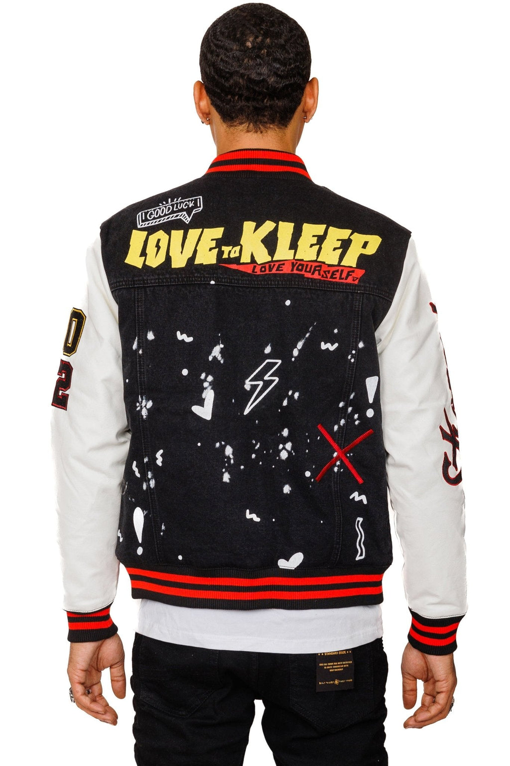 VERTE Padded Washing Denim Bomber Jacket