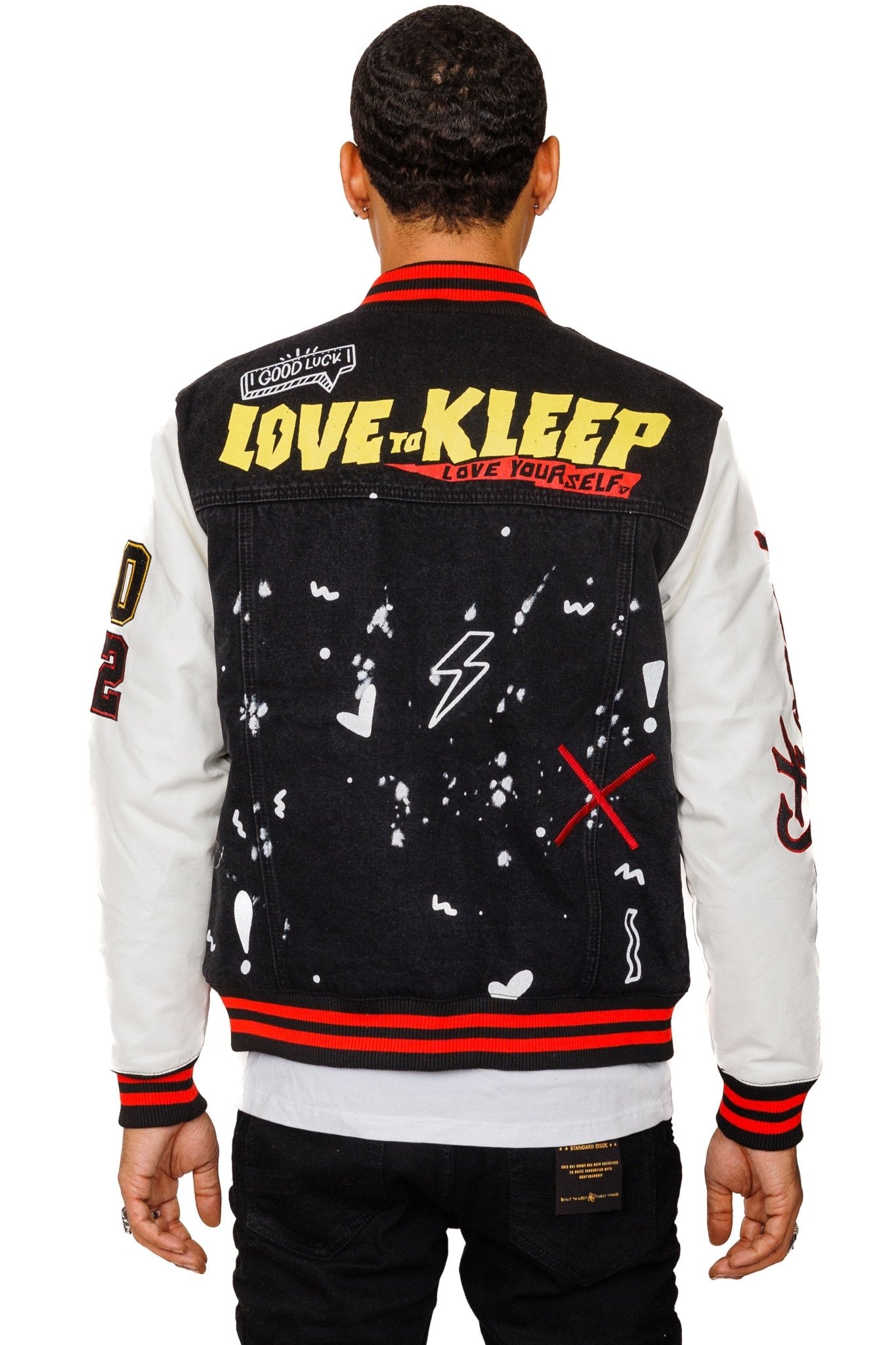 VERTE Padded Washing Denim Bomber Jacket