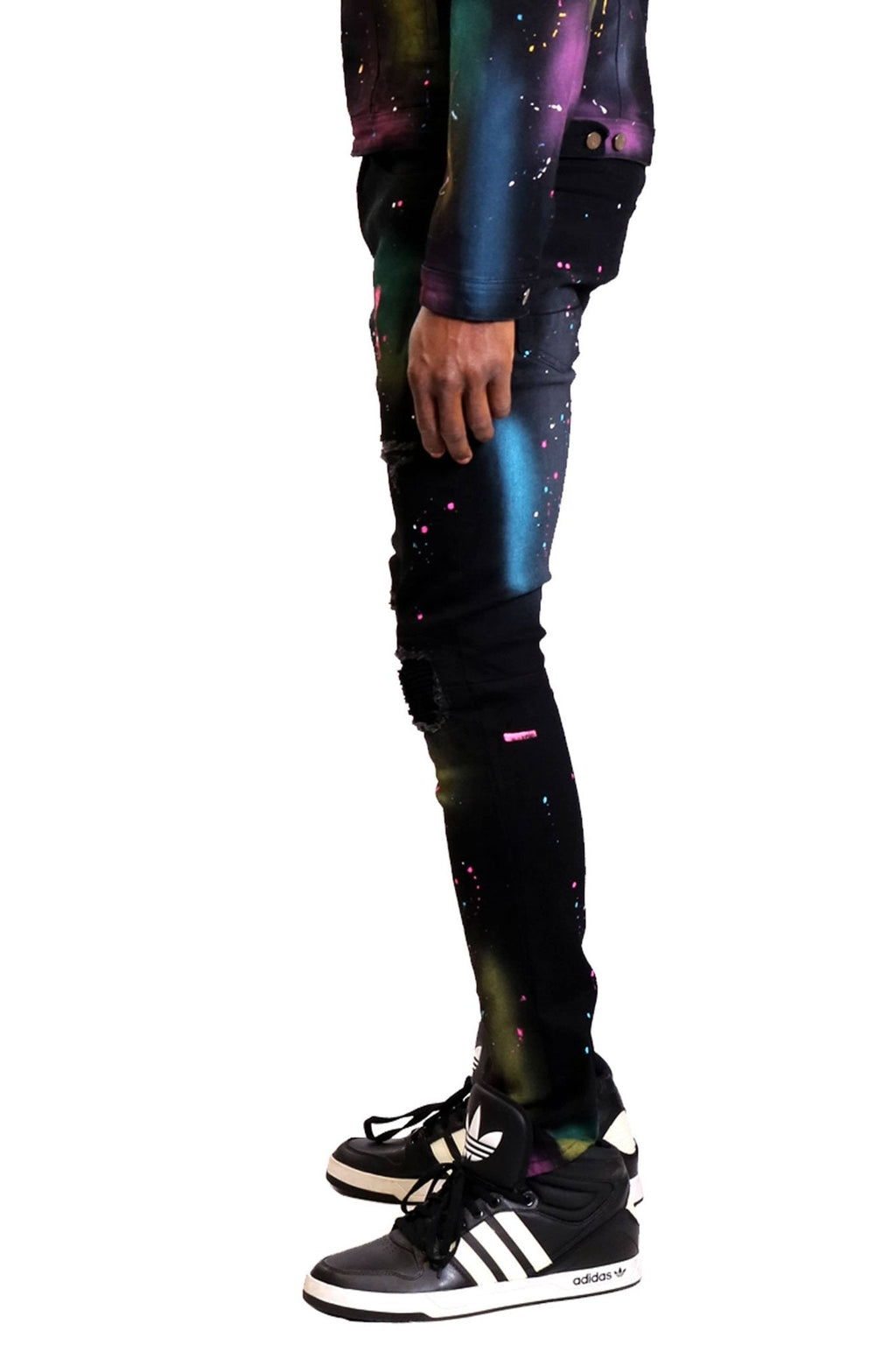 Galaxy Washed Skinny Denim Pants