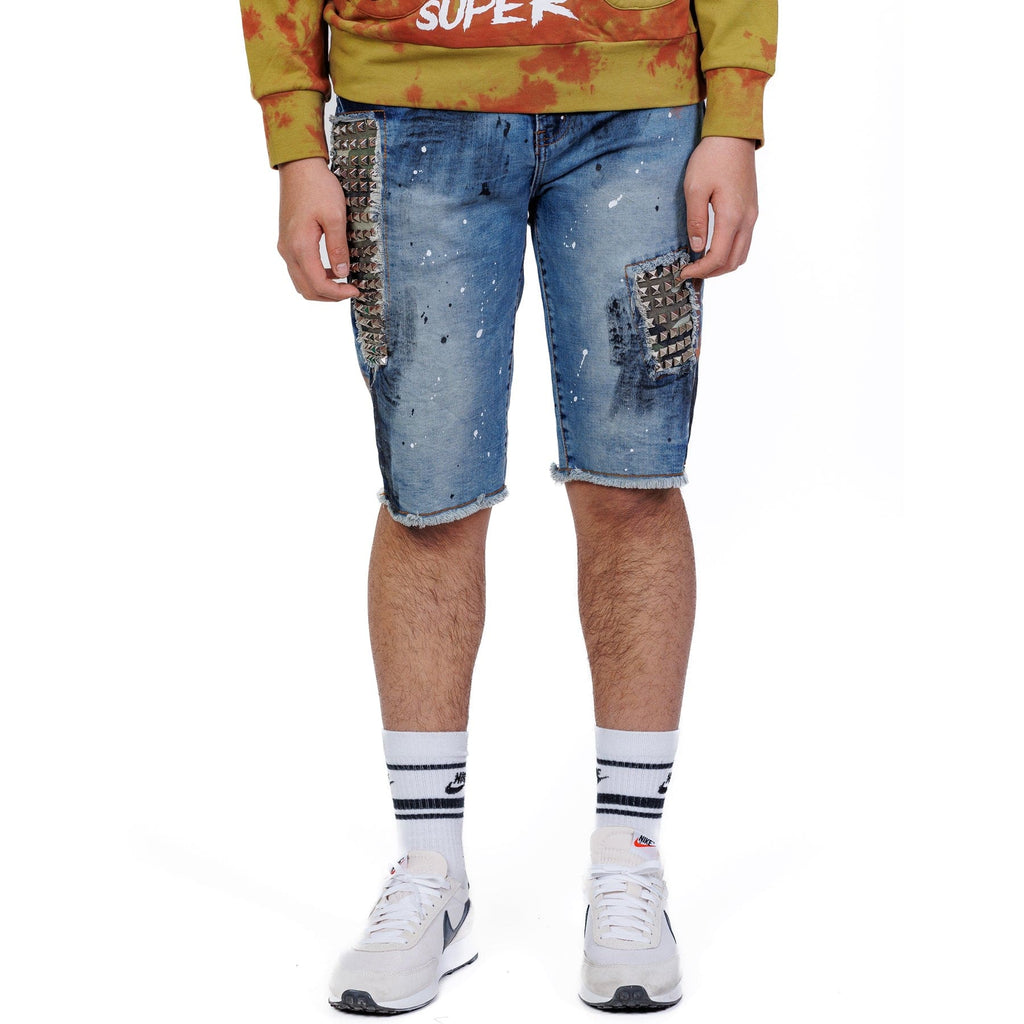 Pike Limited Premium Washed Denim Short Pants.