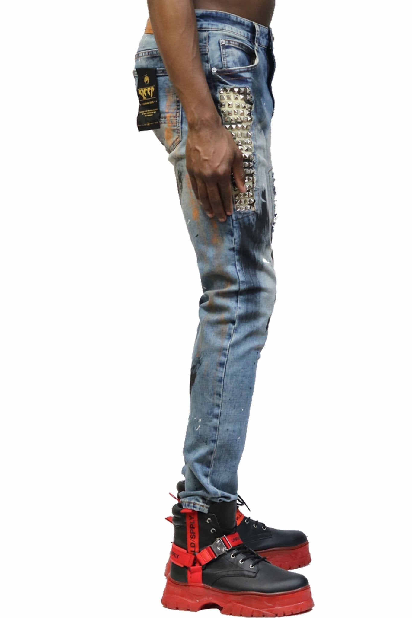 Pike Washed Skinny Denim Pants