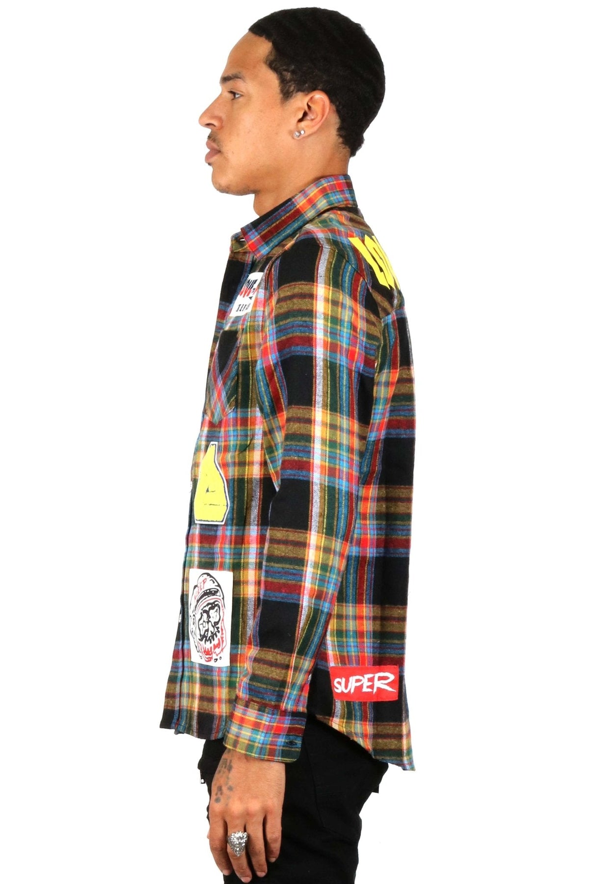 MIKADO Men's premium flannel button down shirt