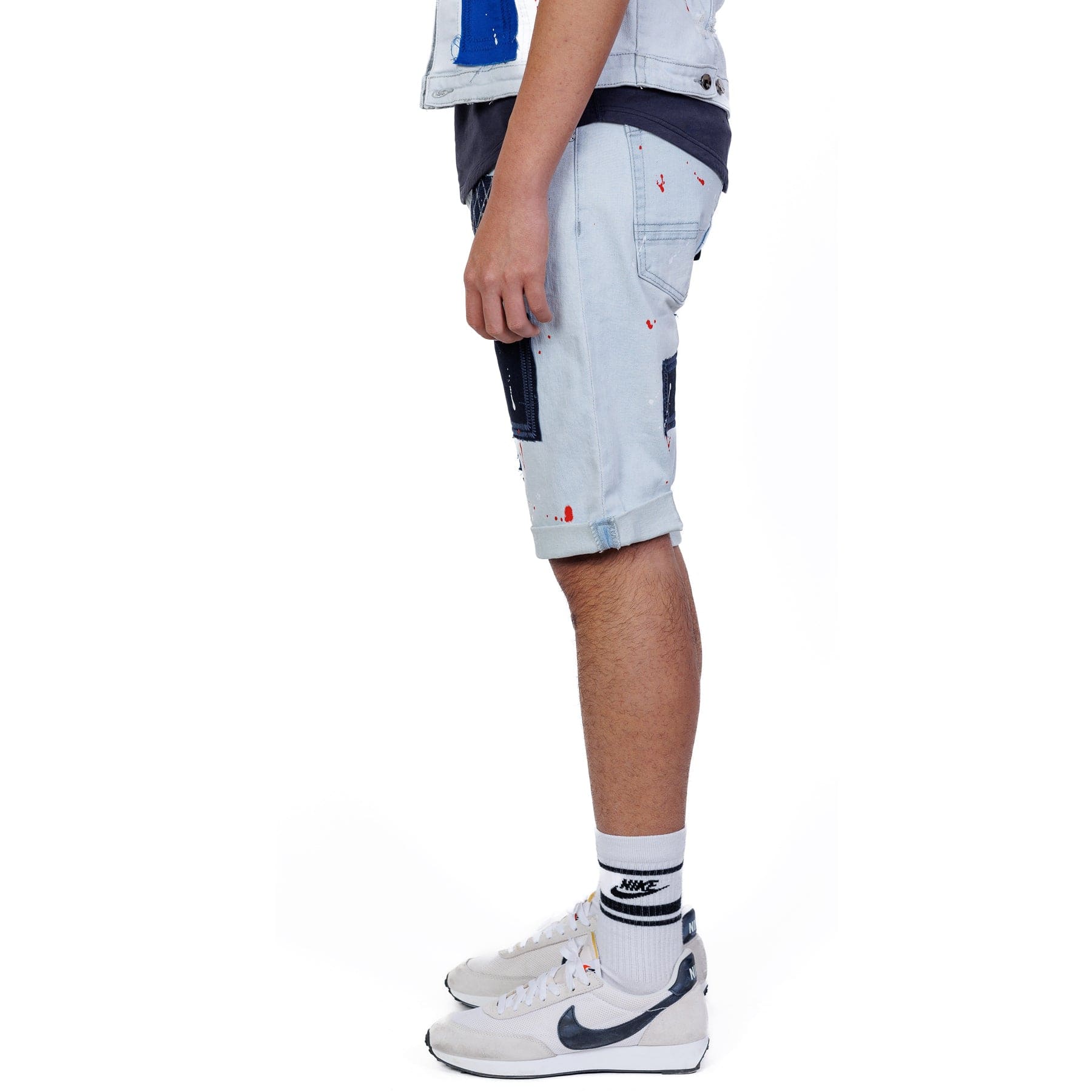 Blush Premium Washed Denim Short Pants
