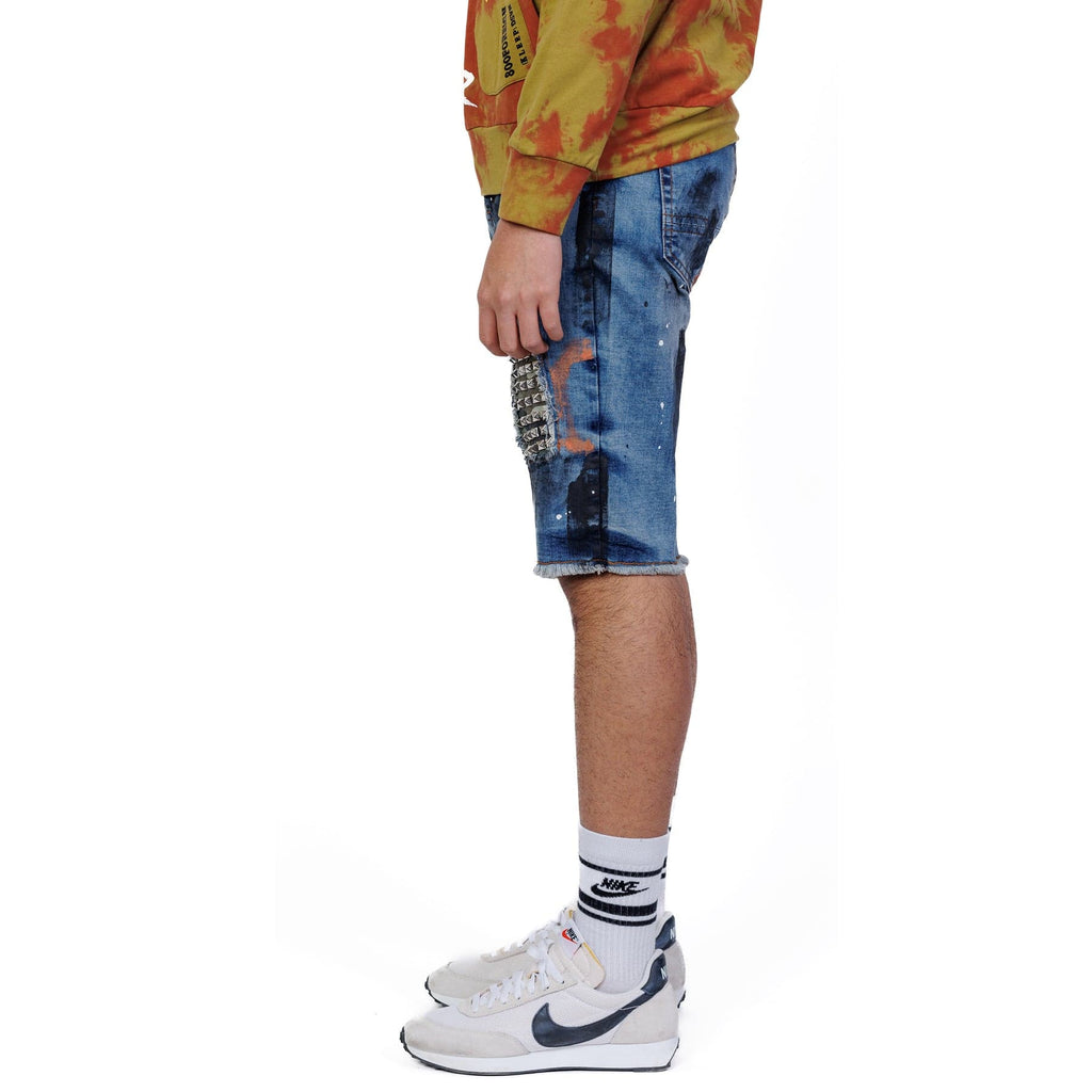 Pike Limited Premium Washed Denim Short Pants.