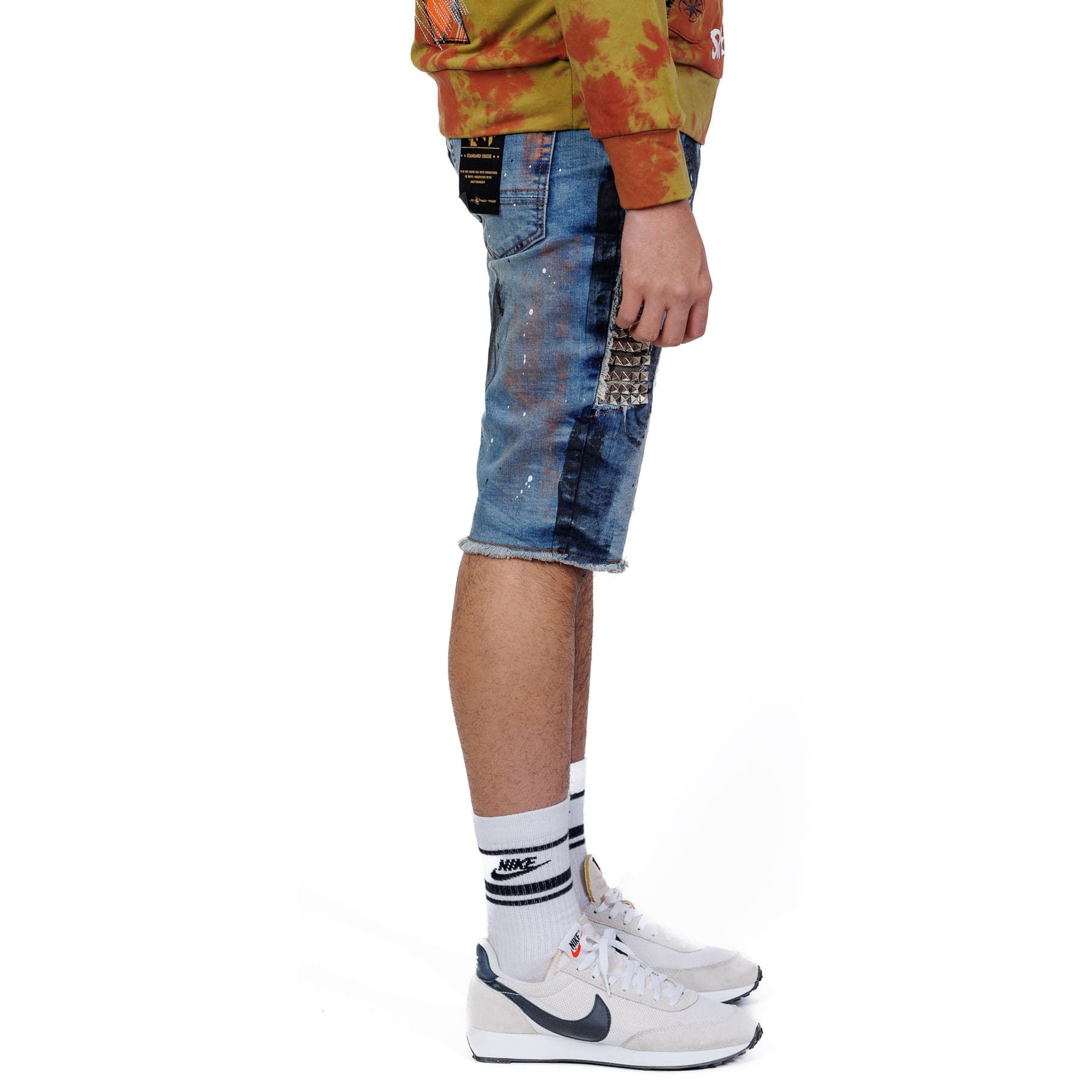 Pike Limited Premium Washed Denim Short Pants.