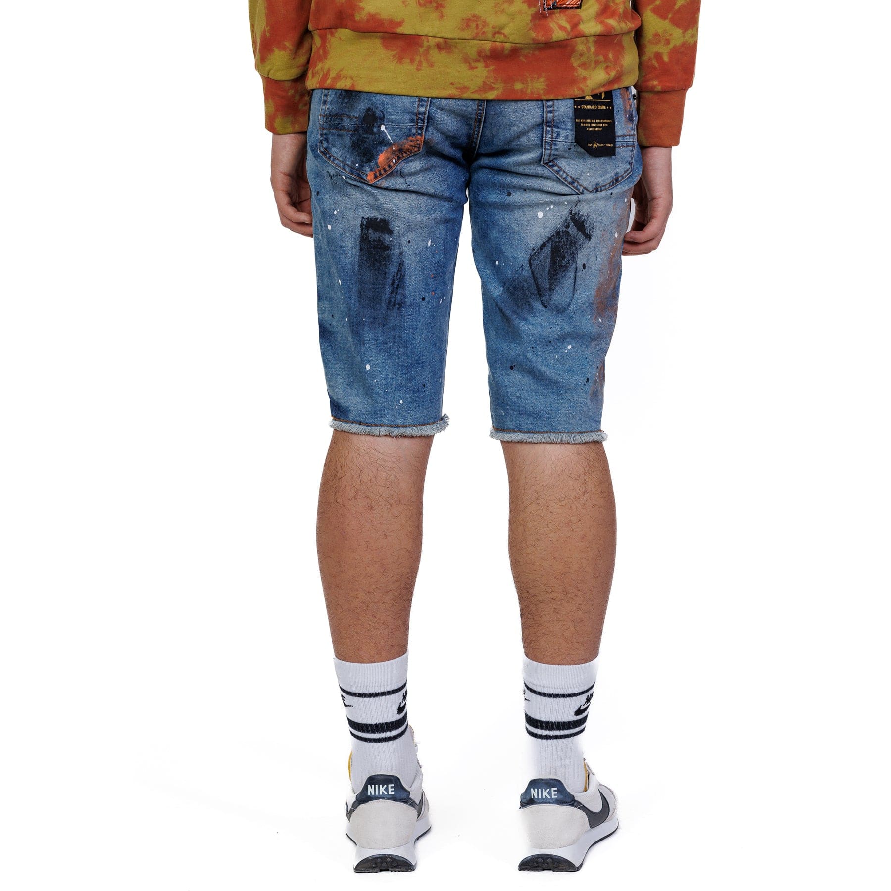 Pike Limited Premium Washed Denim Short Pants.