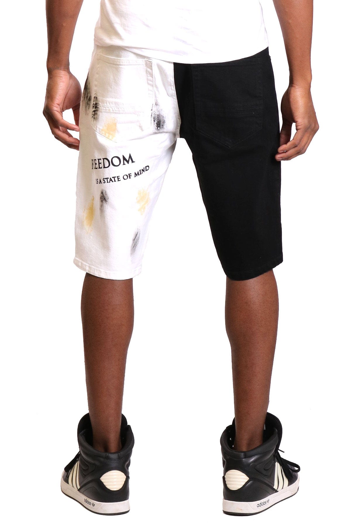 Pristine Premium Washed Skinny Half and Half Twill Short Pants