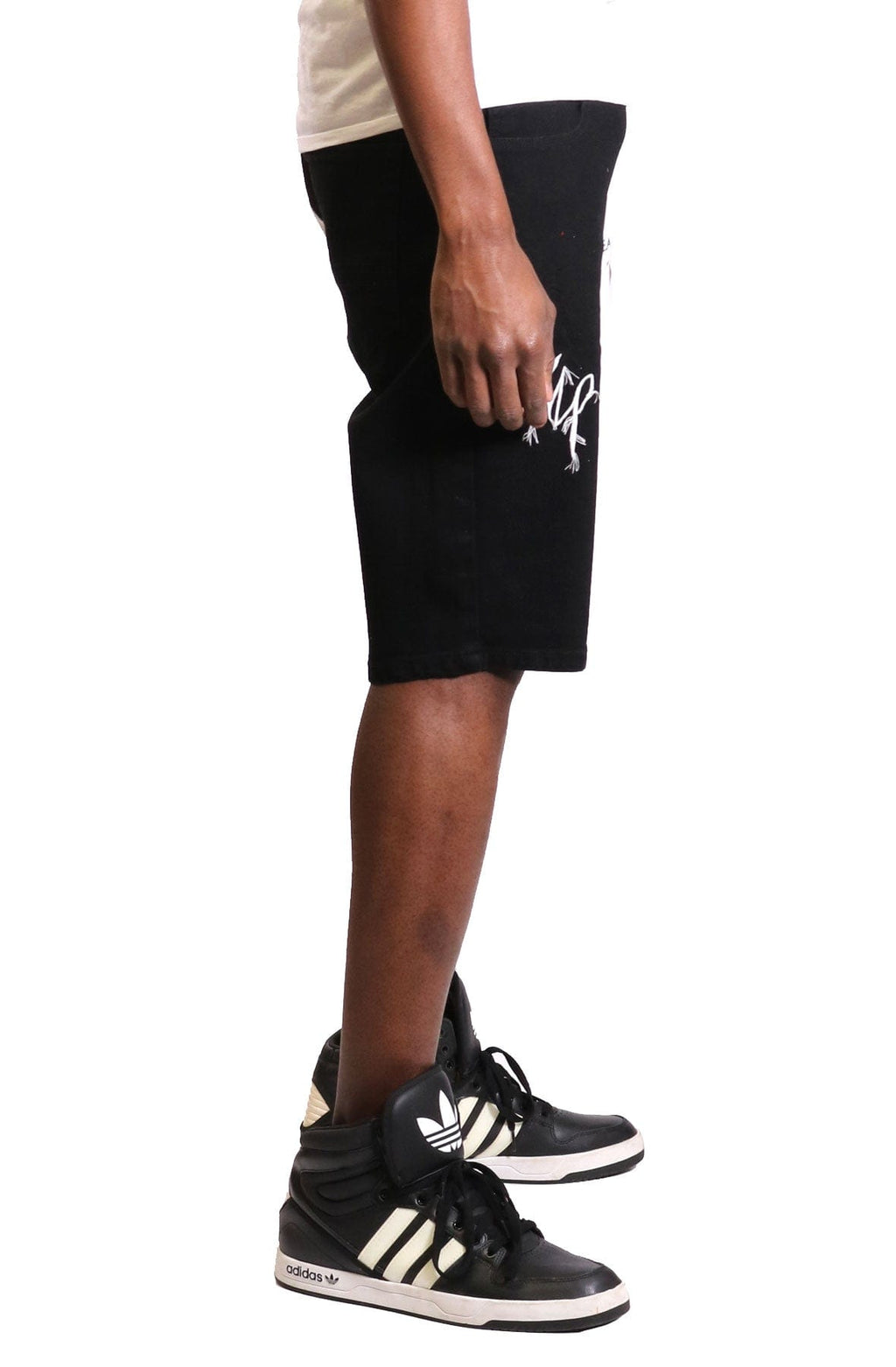 Pristine Premium Washed Skinny Half and Half Twill Short Pants