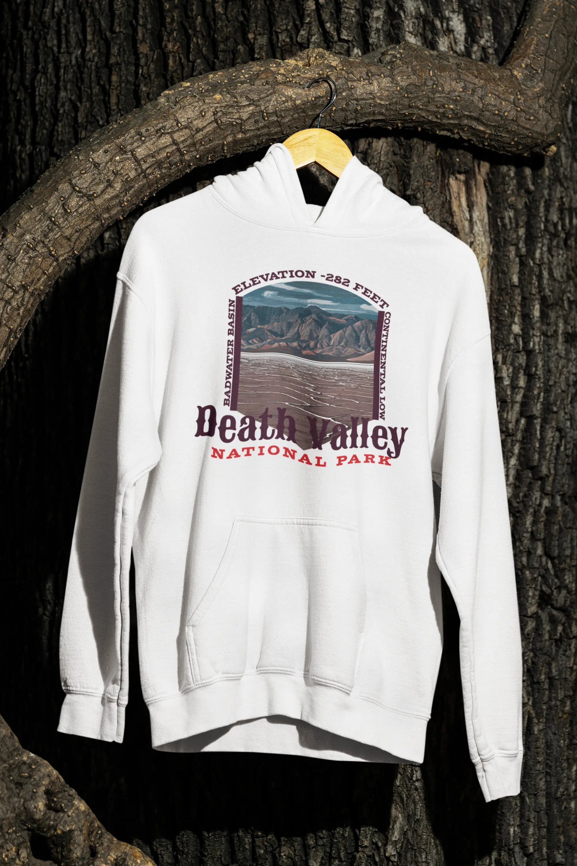 Death Valley National Park  Unisex Fit Fleece Hoodie Badwater Basin