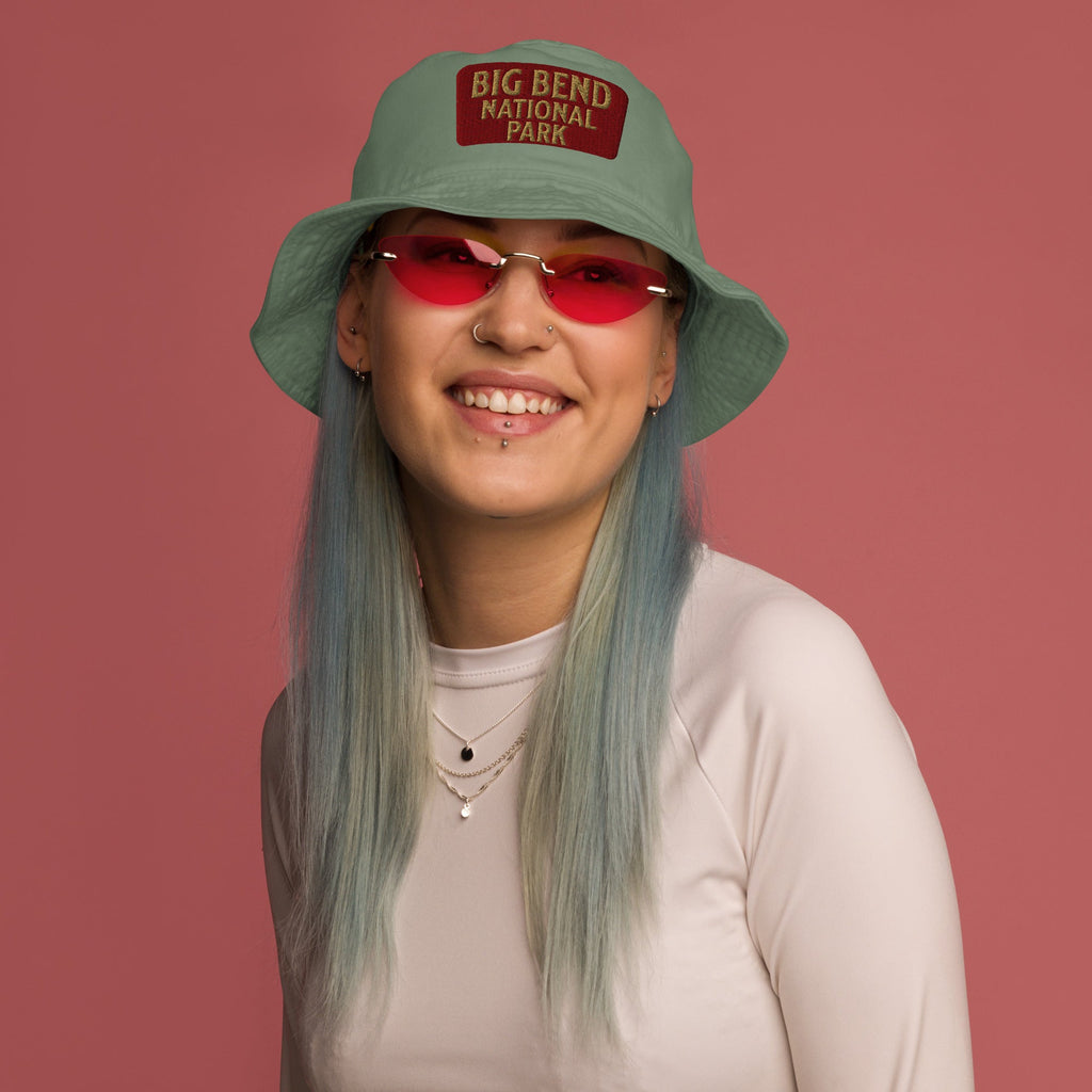 Big Bend National Park Sign Organic Cotton Embroidered Bucket Hat