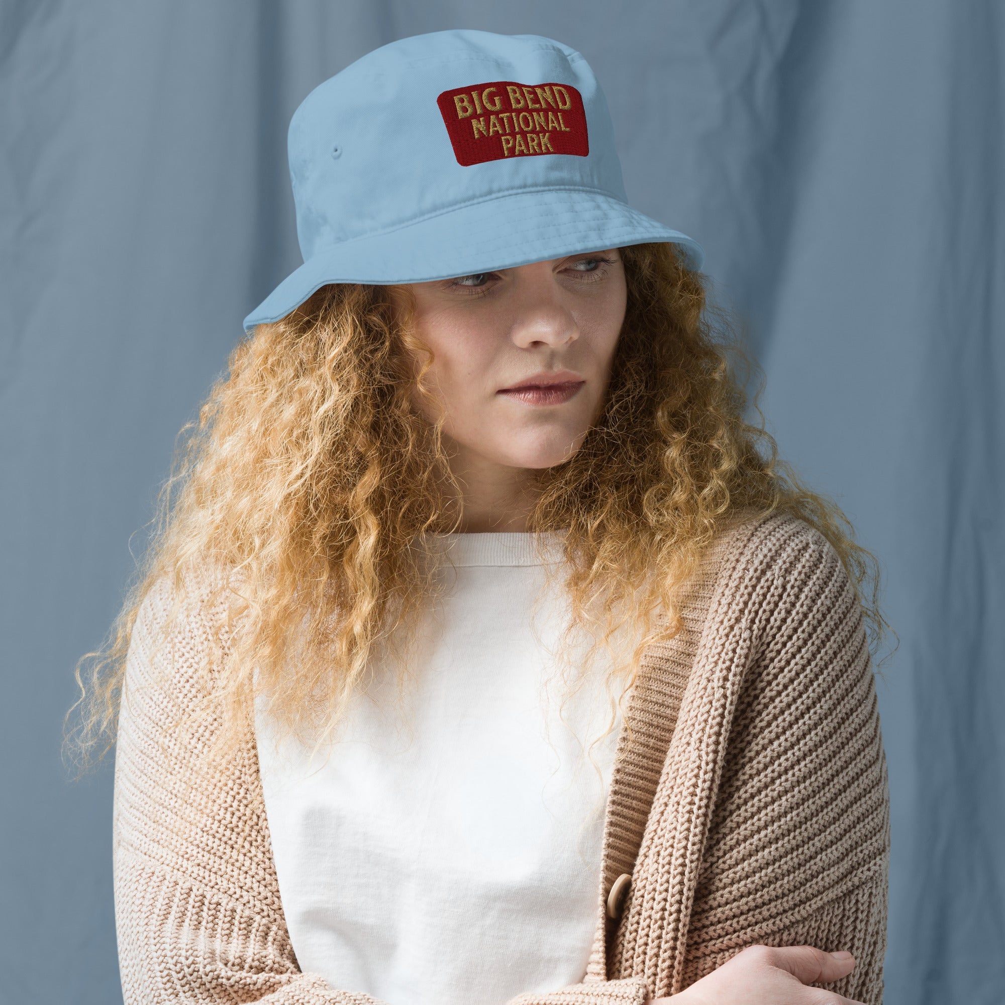 Big Bend National Park Sign Organic Cotton Embroidered Bucket Hat