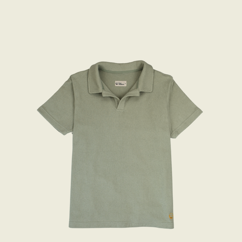 Sage Toweling Terry Polo