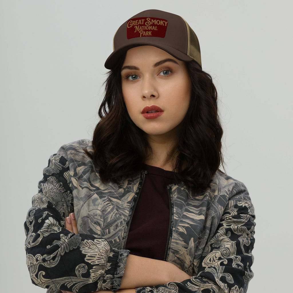 Great Smoky Mountains National Park Embroidered Trucker Hat
