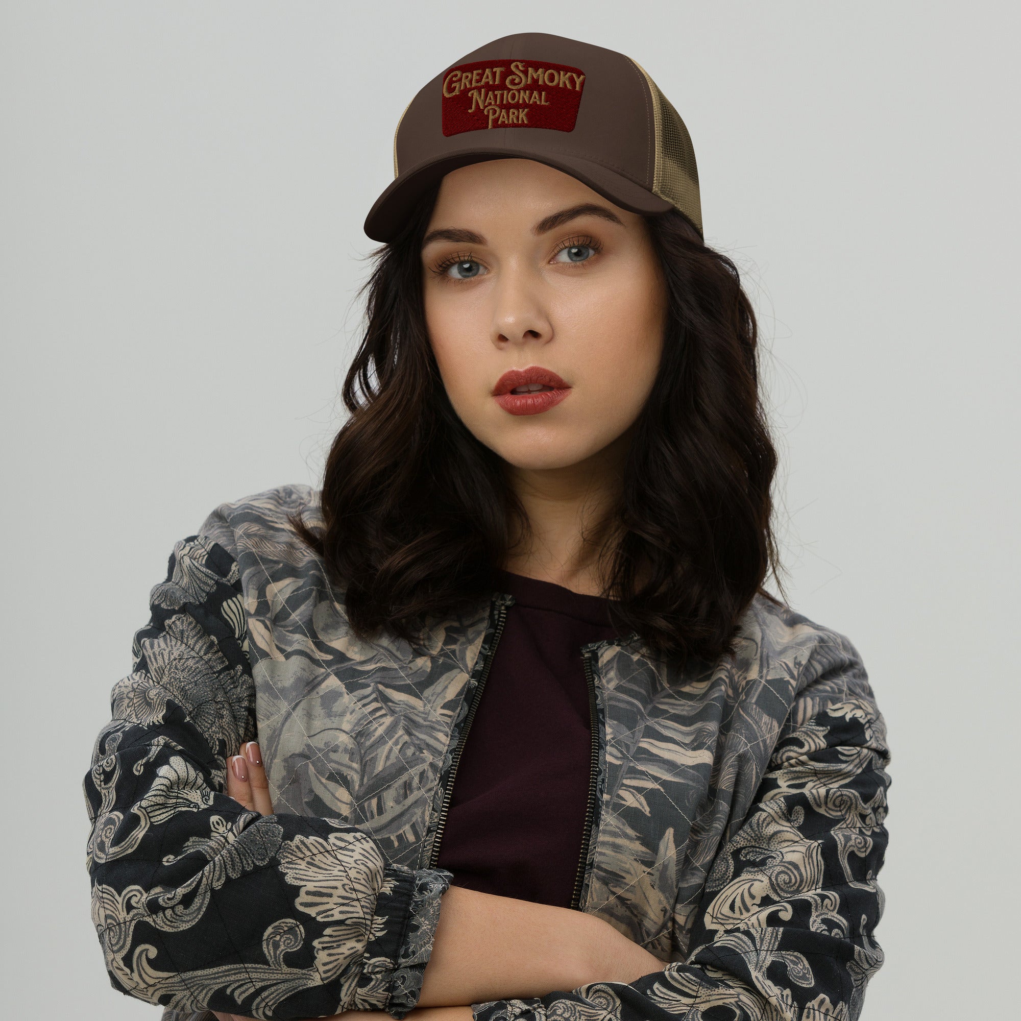 Great Smoky Mountains National Park Embroidered Trucker Hat