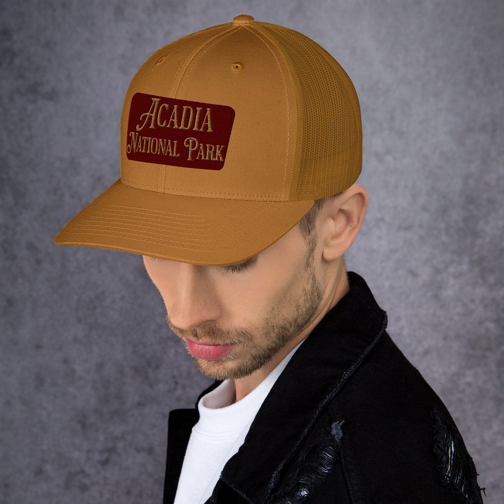Acadia National Park Embroidered Trucker Hat