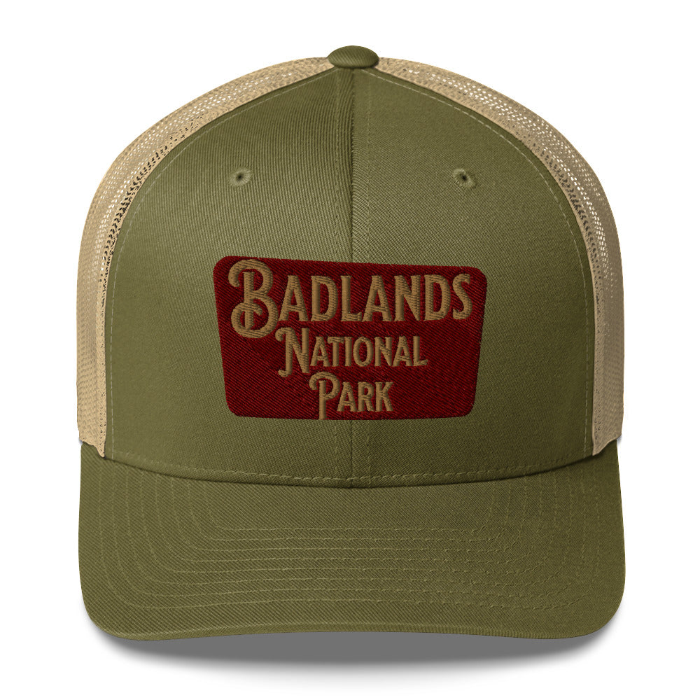 Badlands National Park Sign Embroidered Trucker Hat