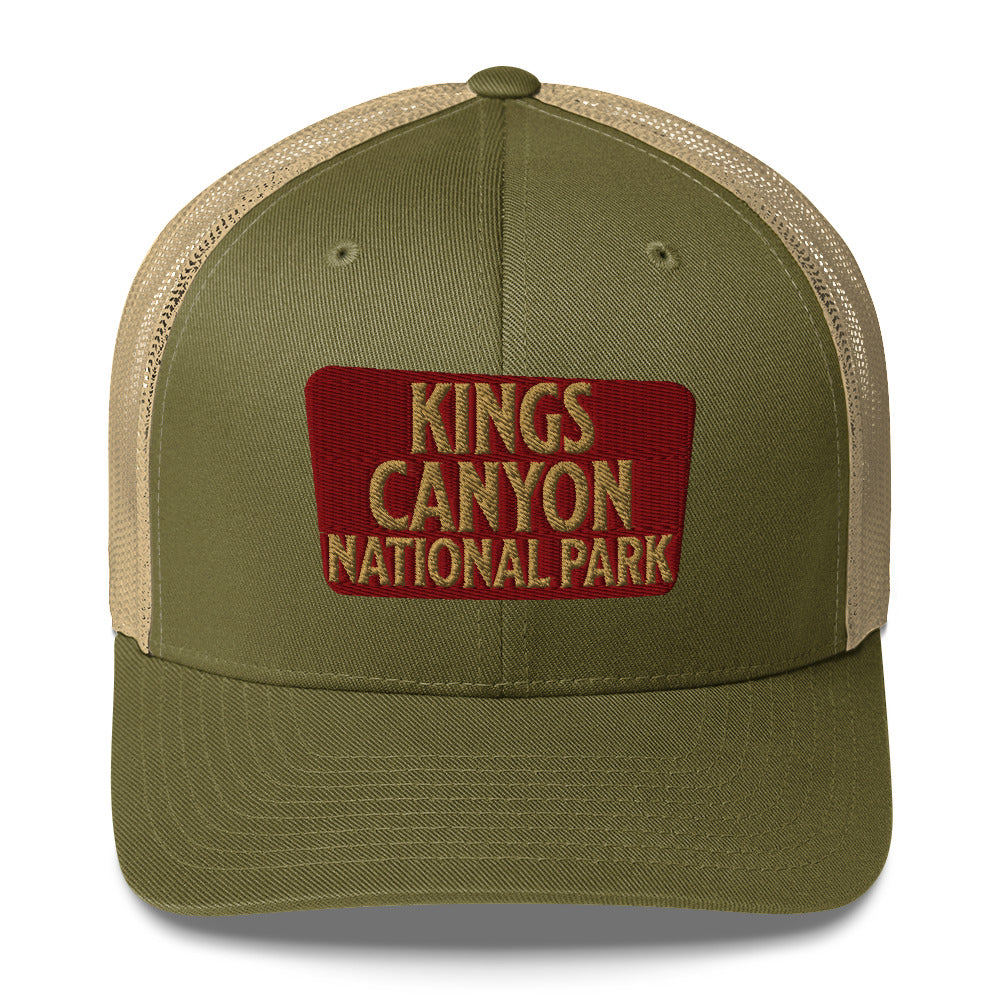 Kings Canyon National Park Embroidered Trucker Hat