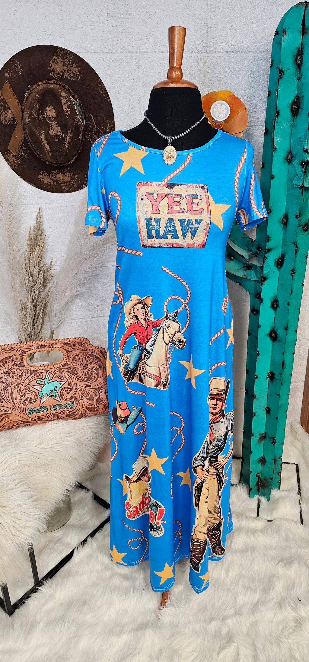 Vintage Cowgirl Western Dress