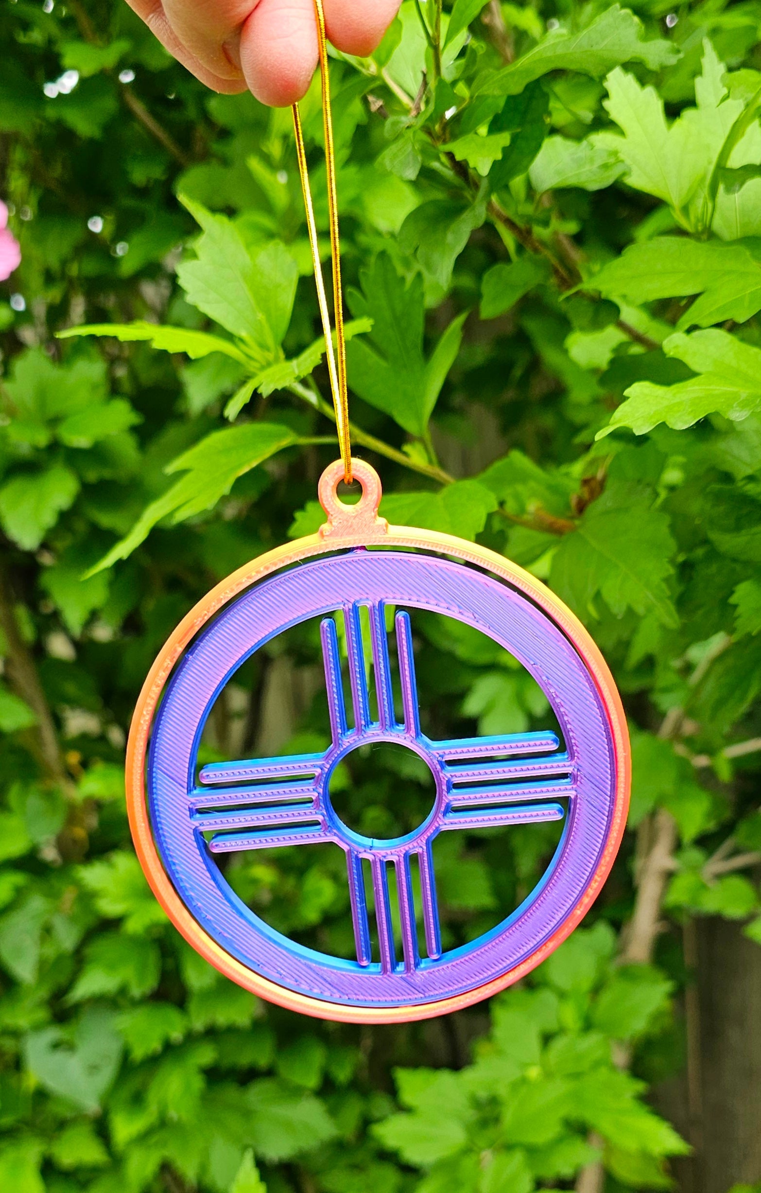 New Mexico Zia Ornament Large