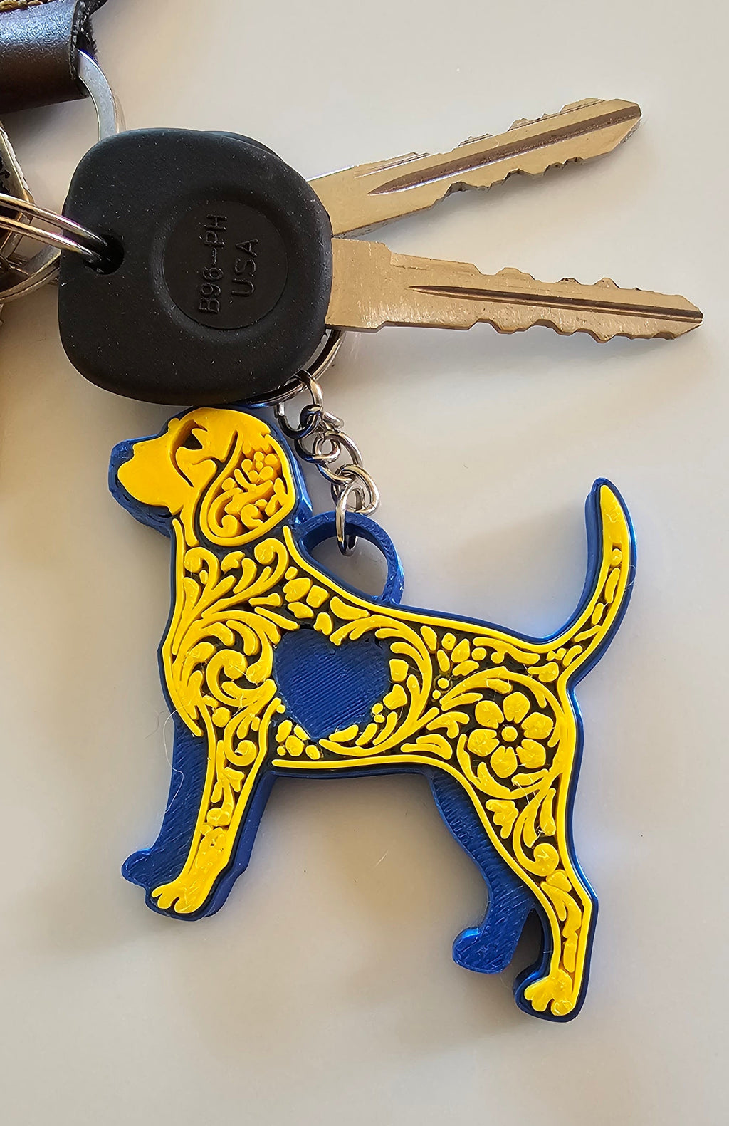 3D Print Tooled Beagle Save the Beagles Fundraiser Keychain Purse Charm Ornament Made in America