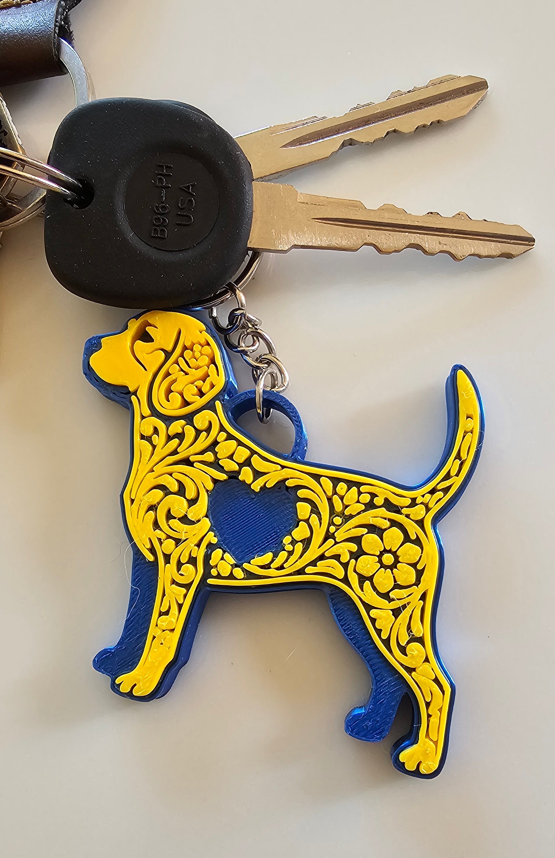 3D Print Tooled Beagle Save the Beagles Fundraiser Keychain Purse Charm Ornament Made in America
