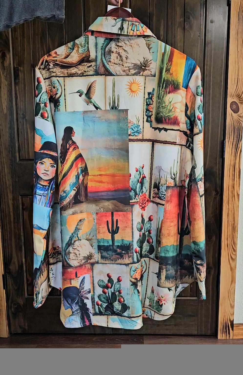 Baha Ranch Colores de Mexico Pictures of the Southwest Button up Blouse