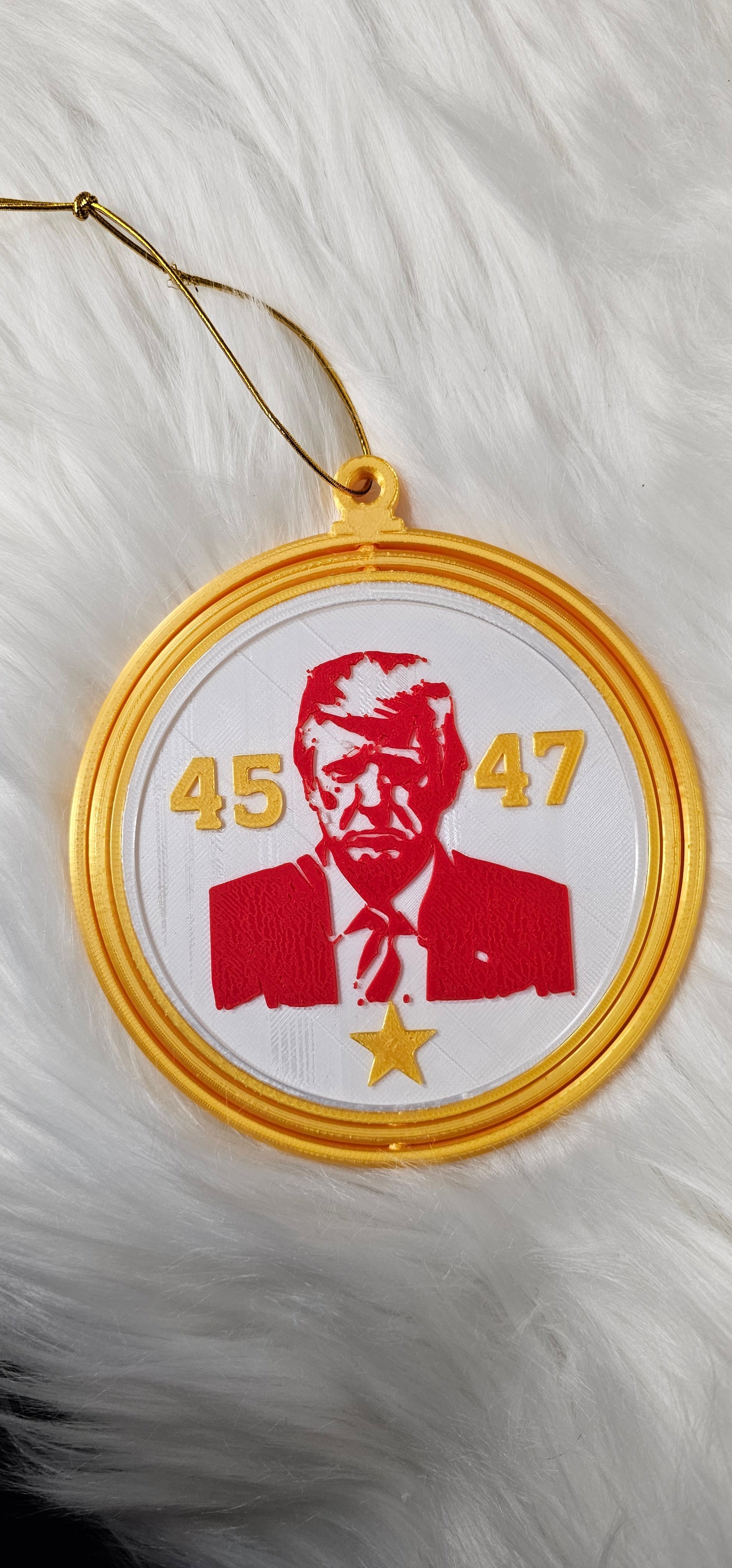Ultimate Trump 3D Print Christmas Ornament Set Made in America