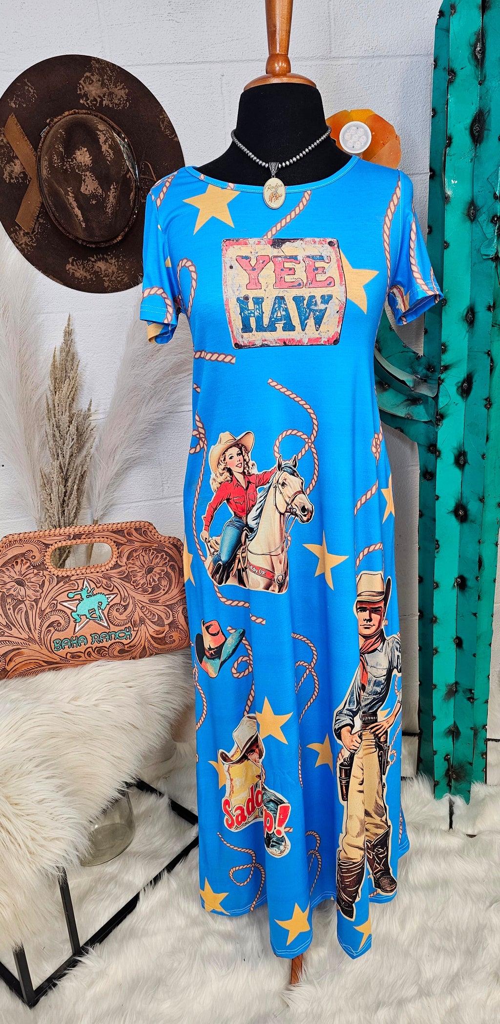 Vintage Cowgirl Western Dress