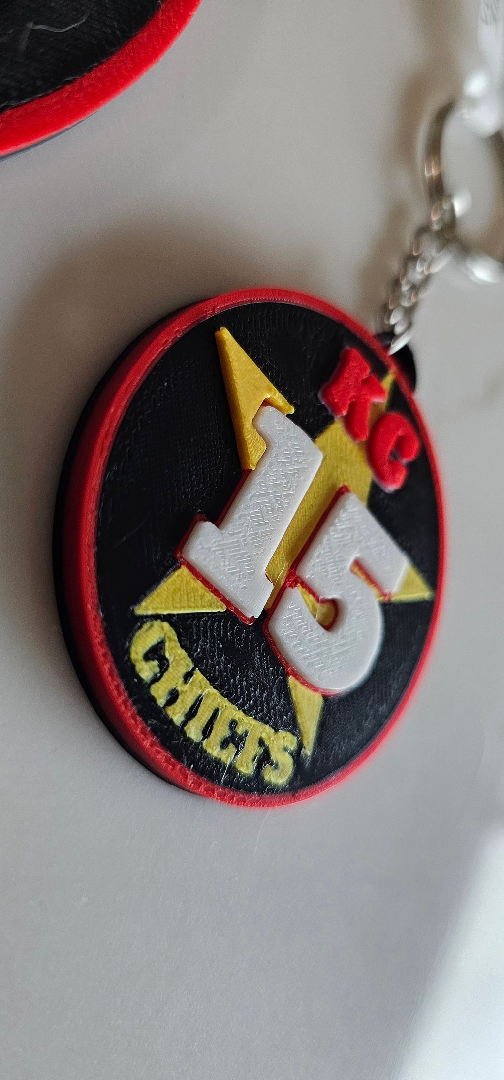 3D Print Chiefs Kc 15 Mahomes Kansas City Patrick Football Ornament or Keychain