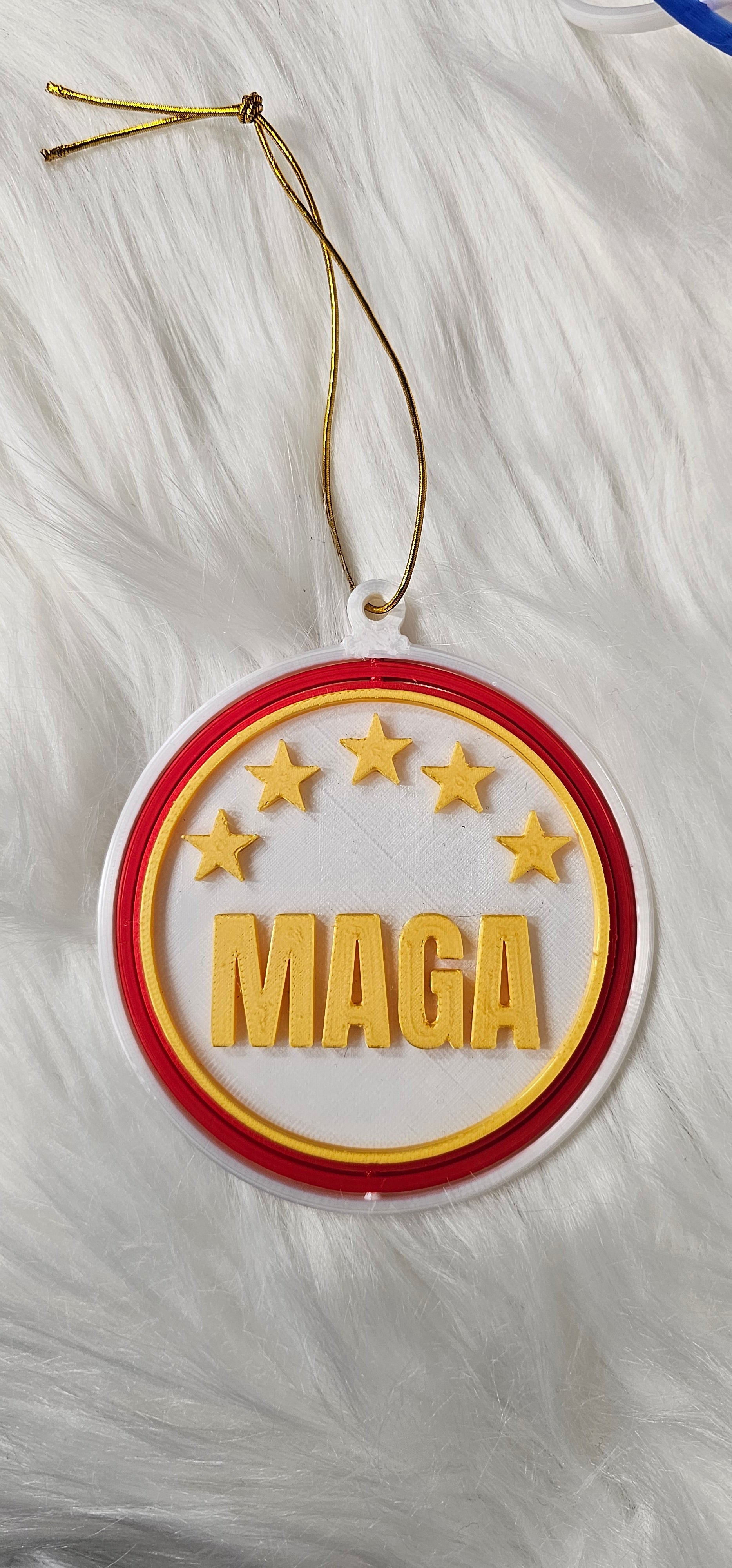 Ultimate Trump 3D Print Christmas Ornament Set Made in America