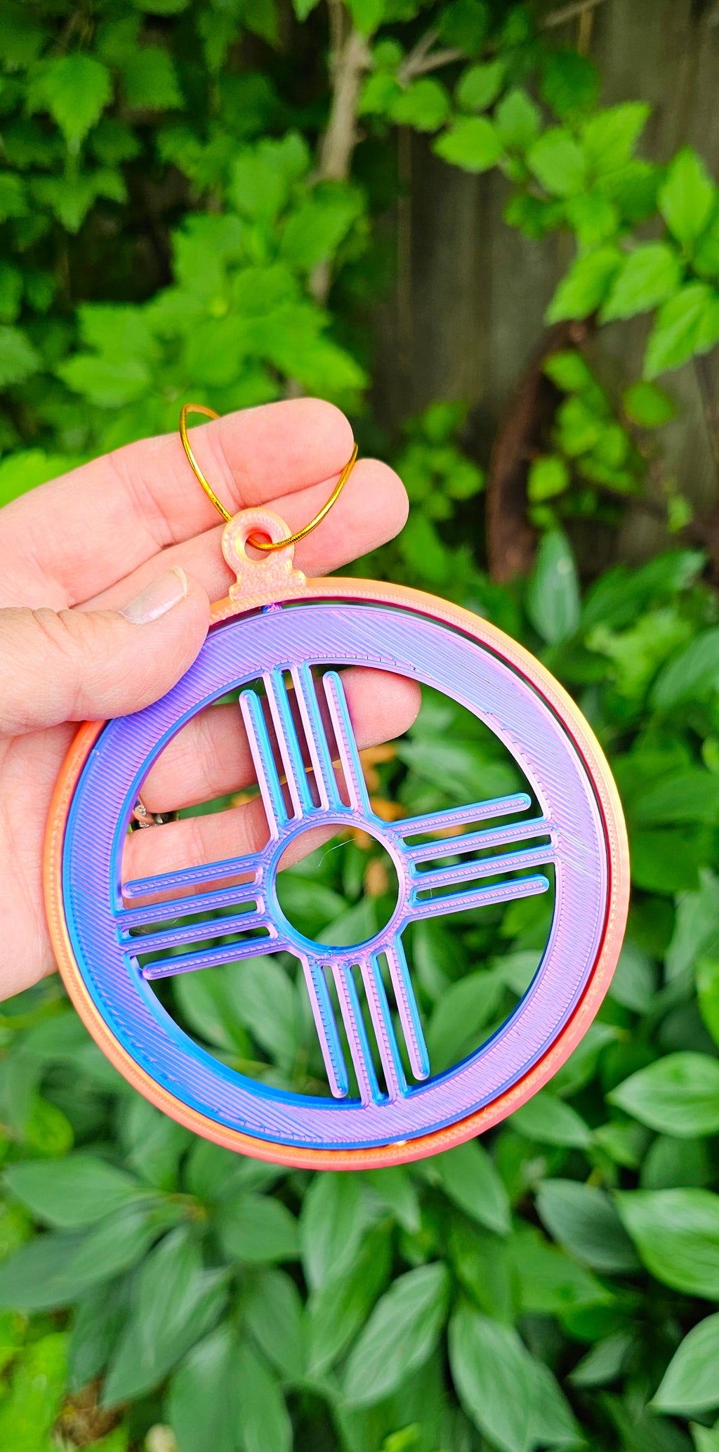 New Mexico Zia Ornament Large