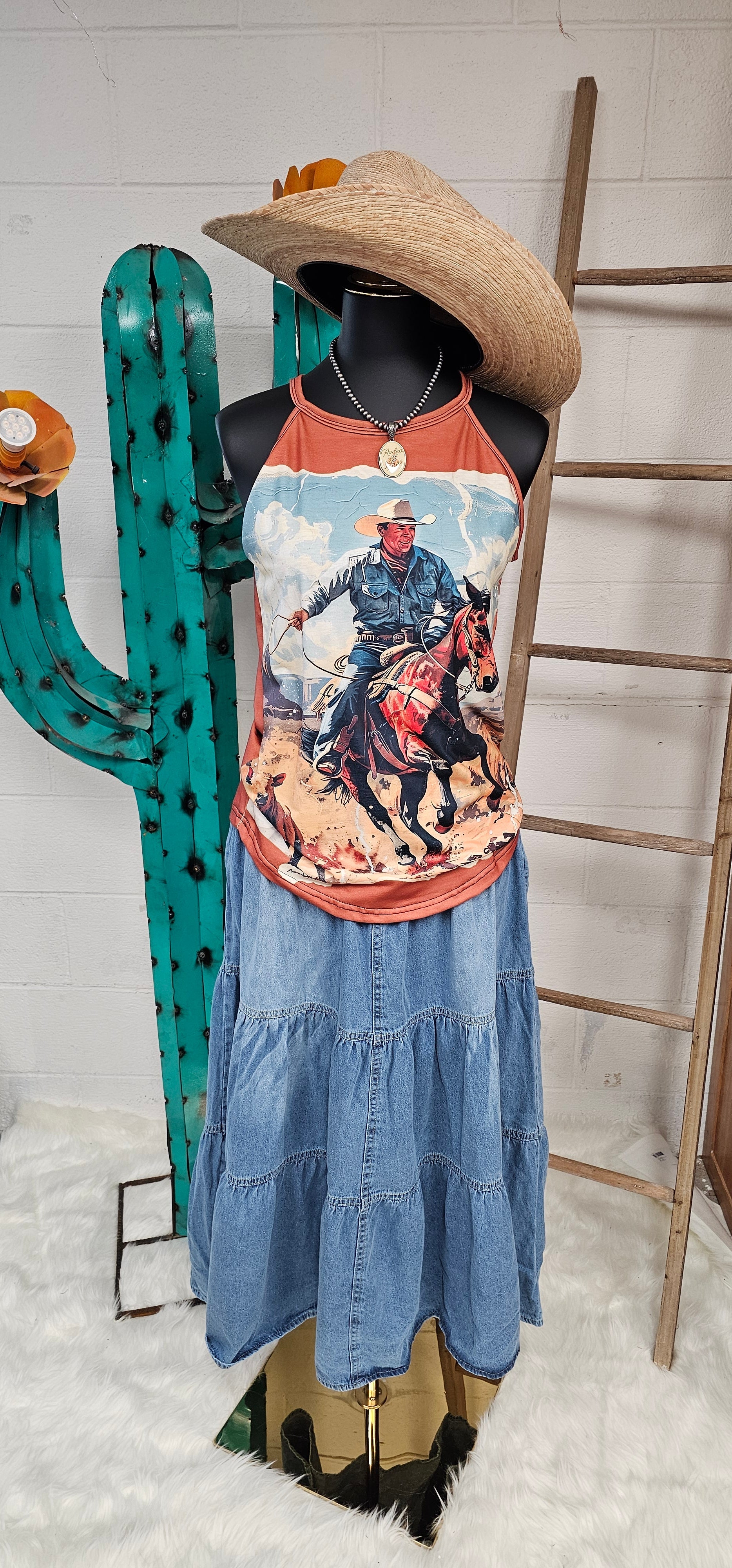 Ranching Western Tank Top