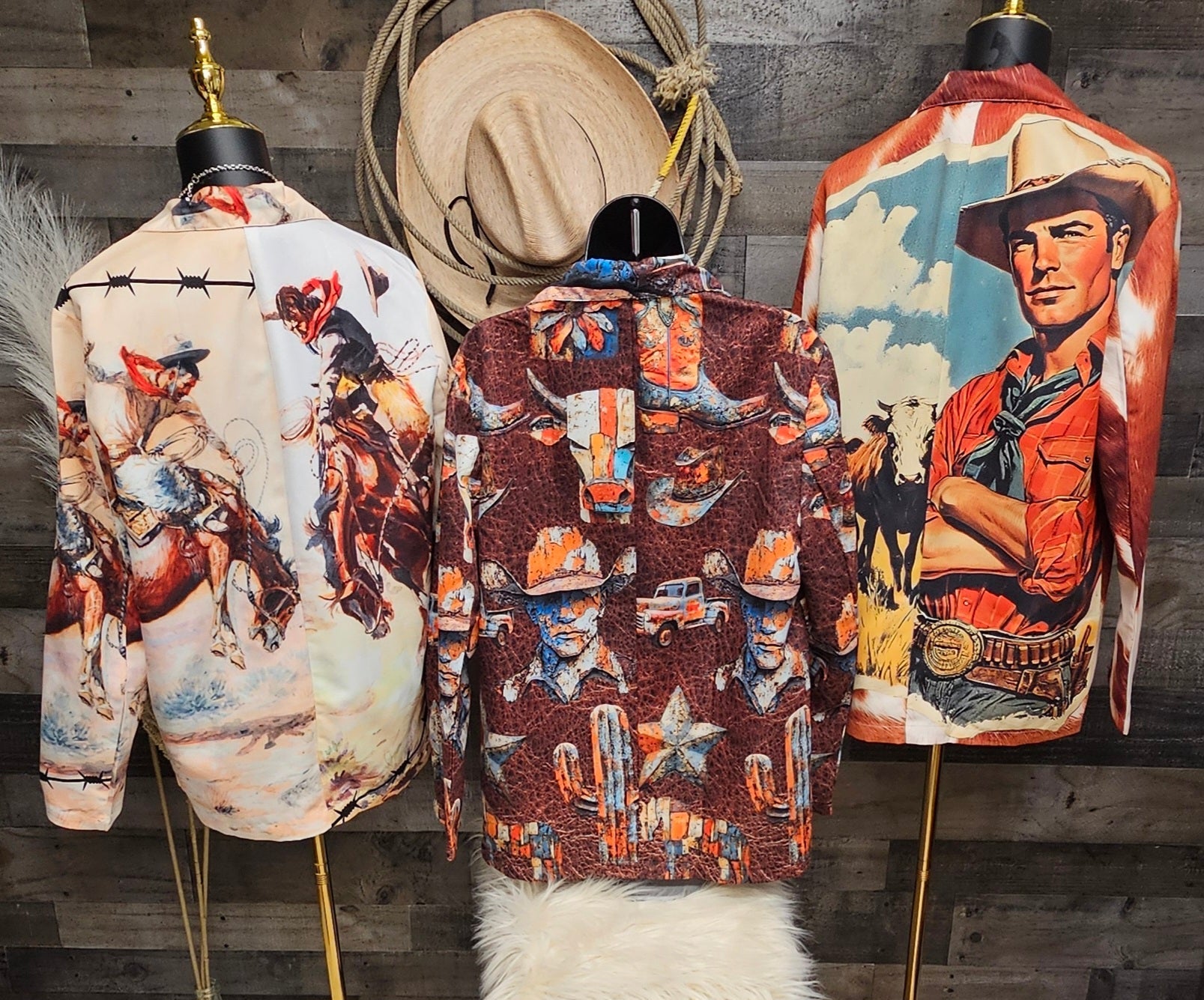 Yeehaw Cowboy Vintage Western Retro Blazer