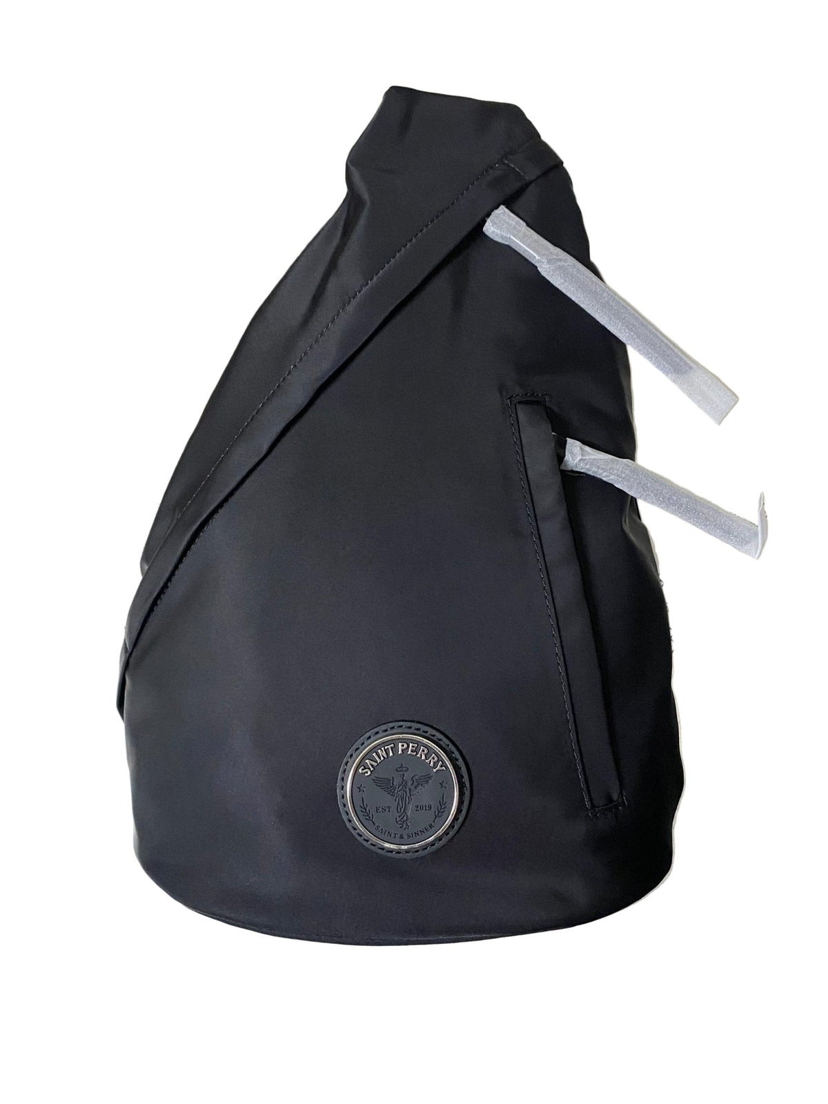 Re-Nylon and Calf leather shoulder bag