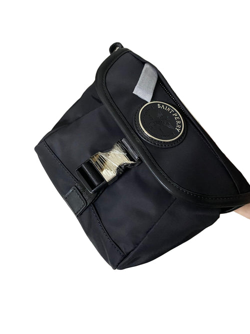 Re-Nylon and Calf leather shoulder bag