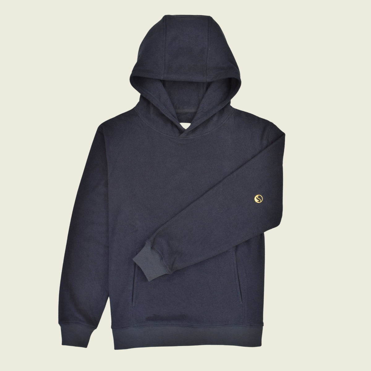 Navy Terry Cloth Unisex Hoodie