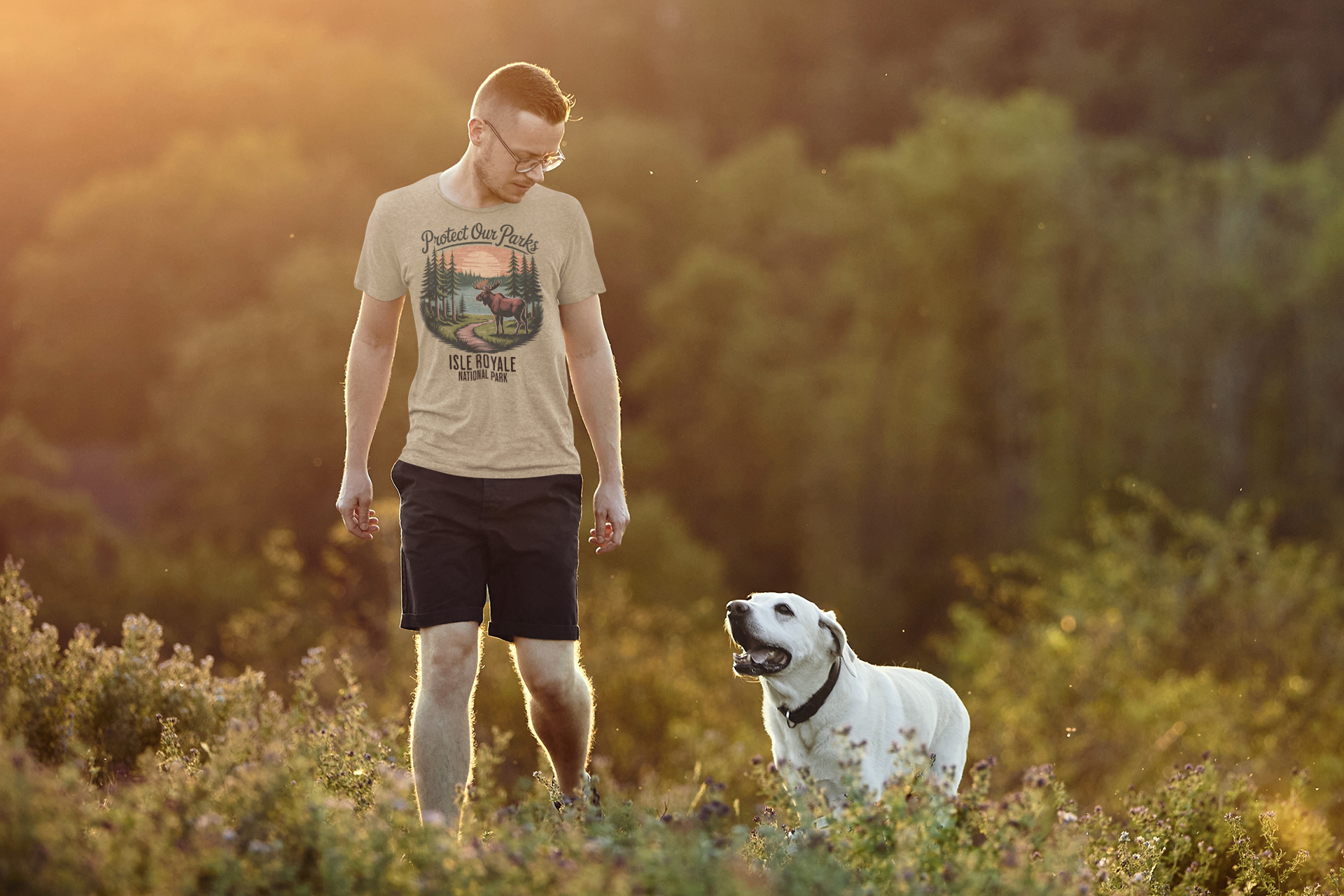 Protect Our Parks Isle Royale National Park Unisex Fit Soft T-Shirt