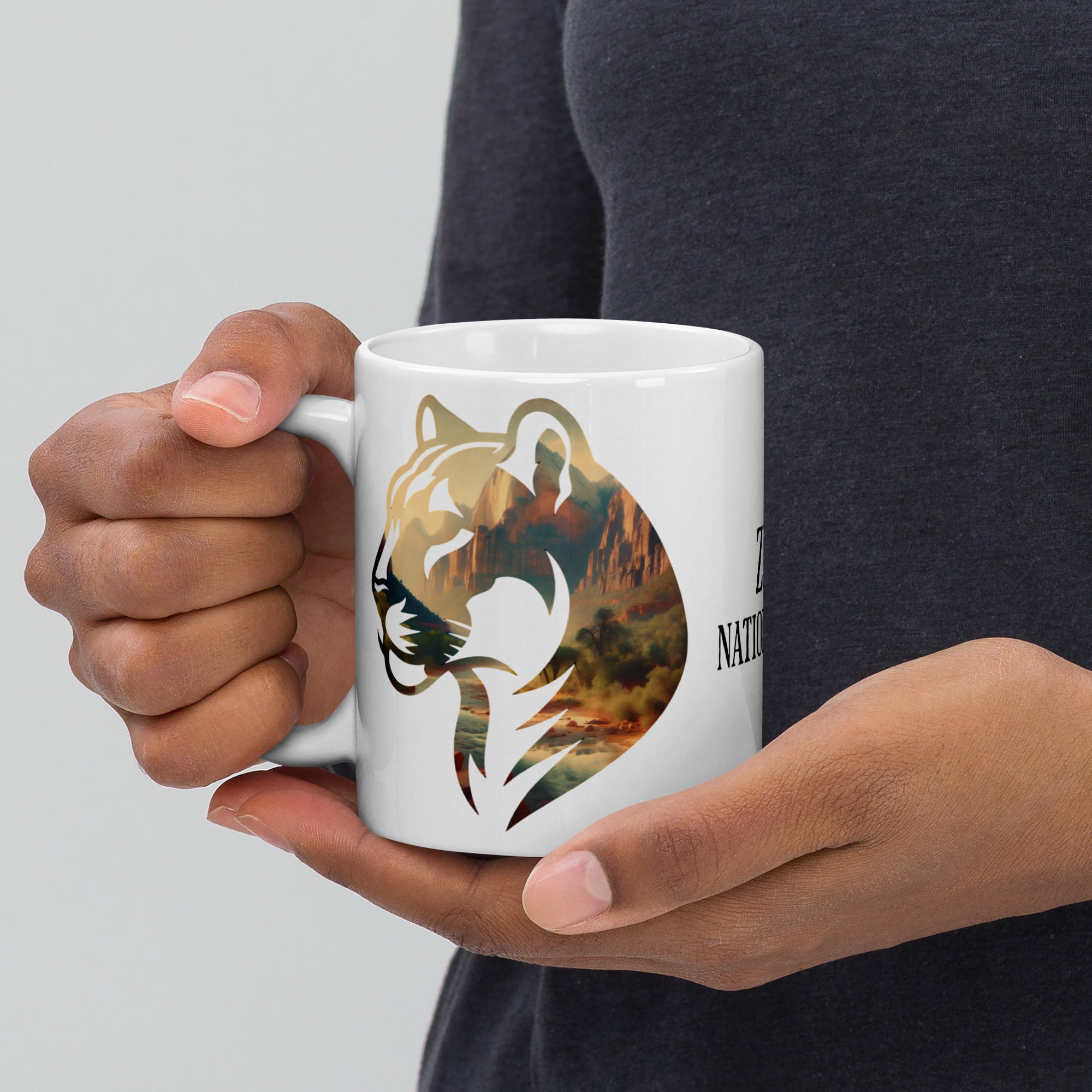 Zion National Park Mountain Lion Mug 11oz, 15oz, or 20oz Mega Mug
