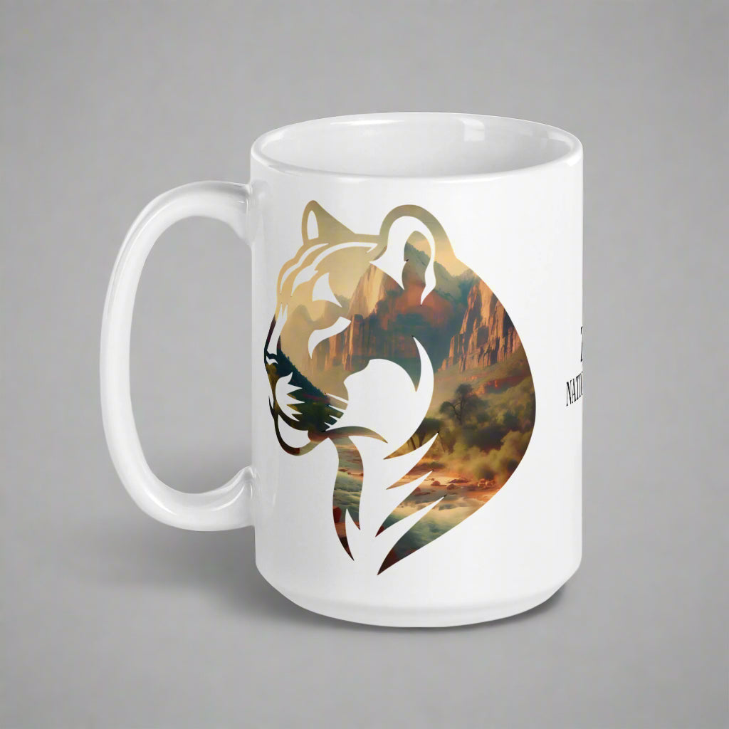 Zion National Park Mountain Lion Mug 11oz, 15oz, or 20oz Mega Mug