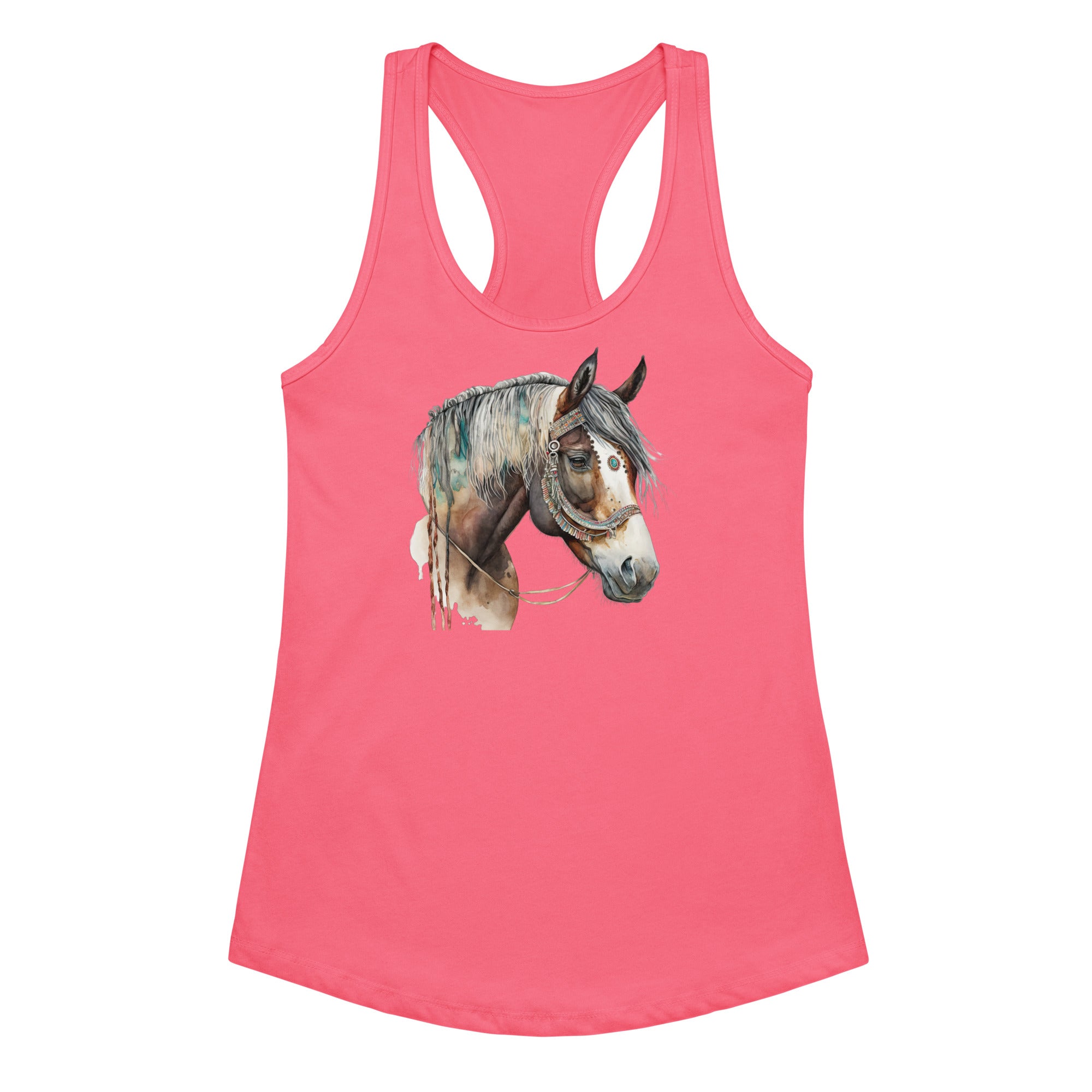 War Pony Women’s Fitted Racerback Tank Top
